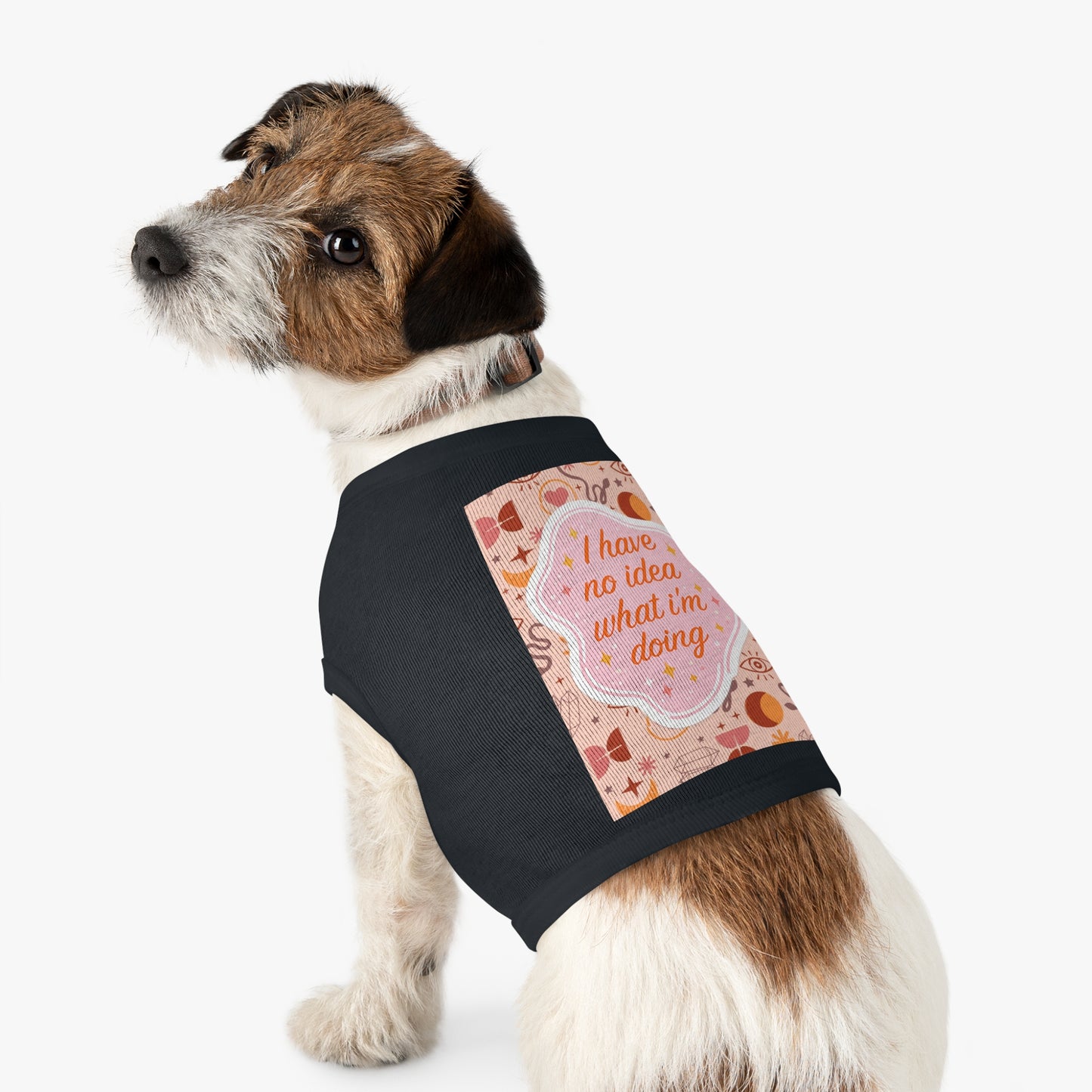 I Have No Idea What I’m Doing Pet Tank Top — Cute Witchy Pattern Dog Shirt