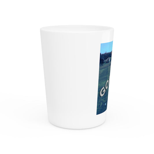 Golphin Shot Glass — Funny Dolphin Golfer Novelty Shooter