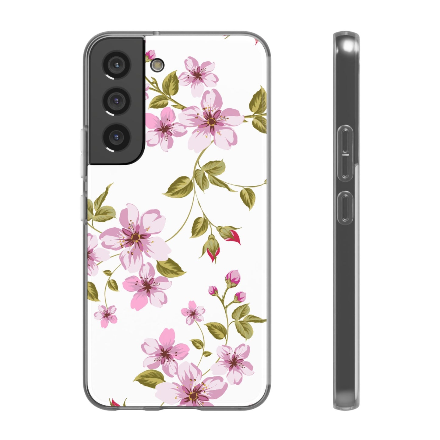 Floral Pink Blossom Phone Case — Slim Flexi Protective Case
