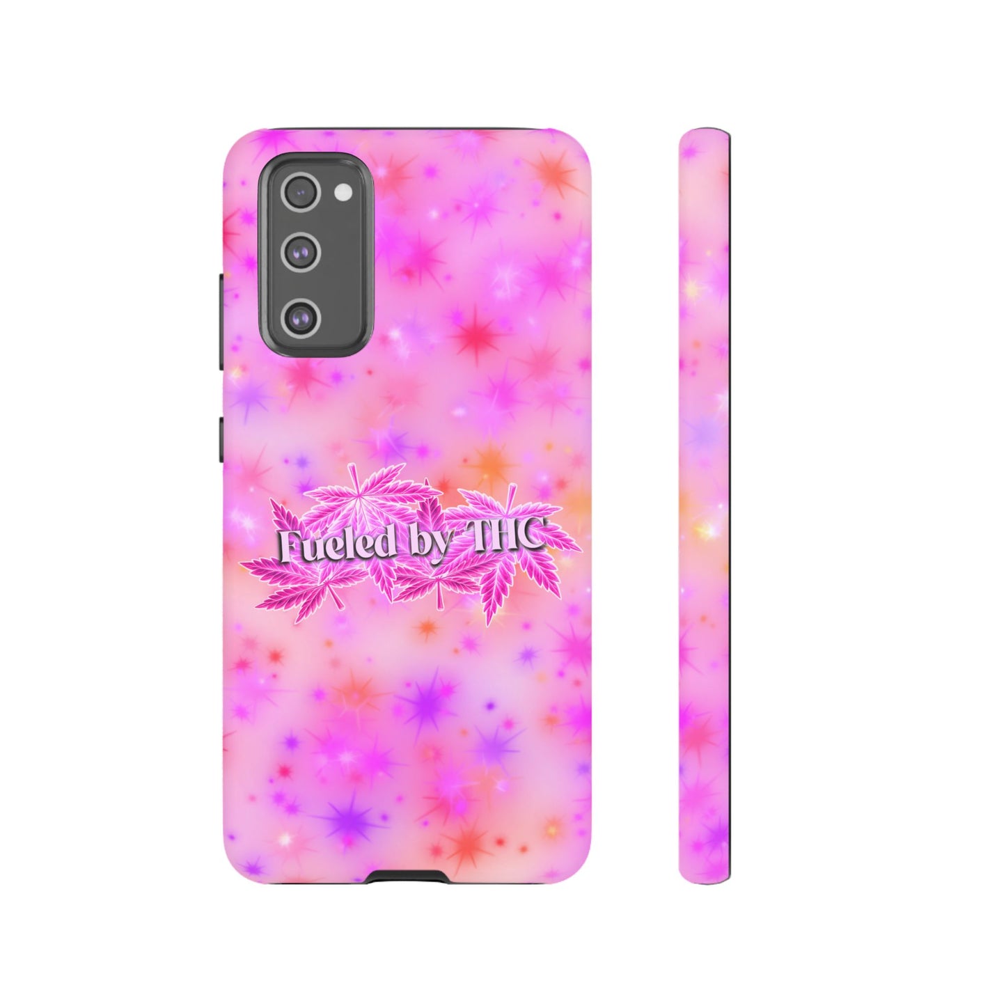 Tough Case — "Fueled by THC" Pink Tie-Dye Phone Cover