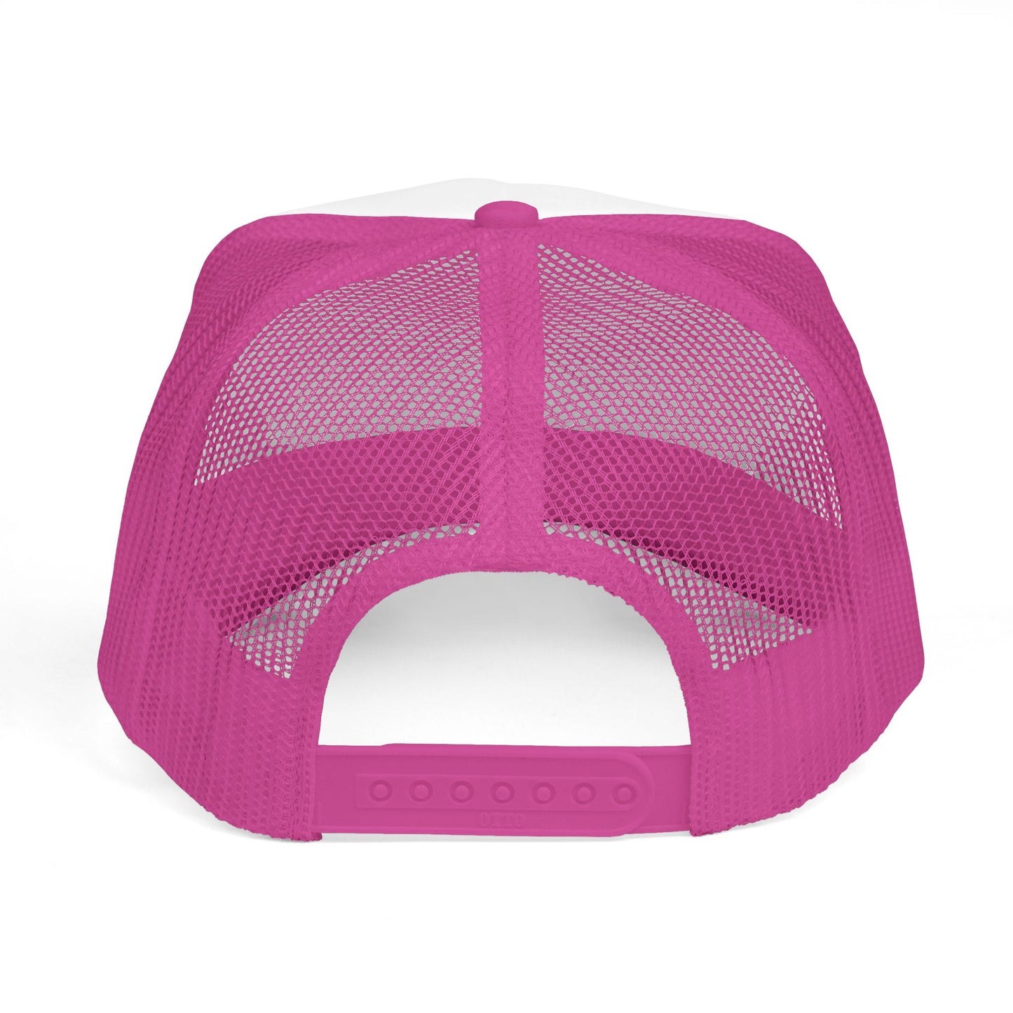 Trucker Cap — 'Fueled by THC' Pink Cannabis Leaf Mesh Hat