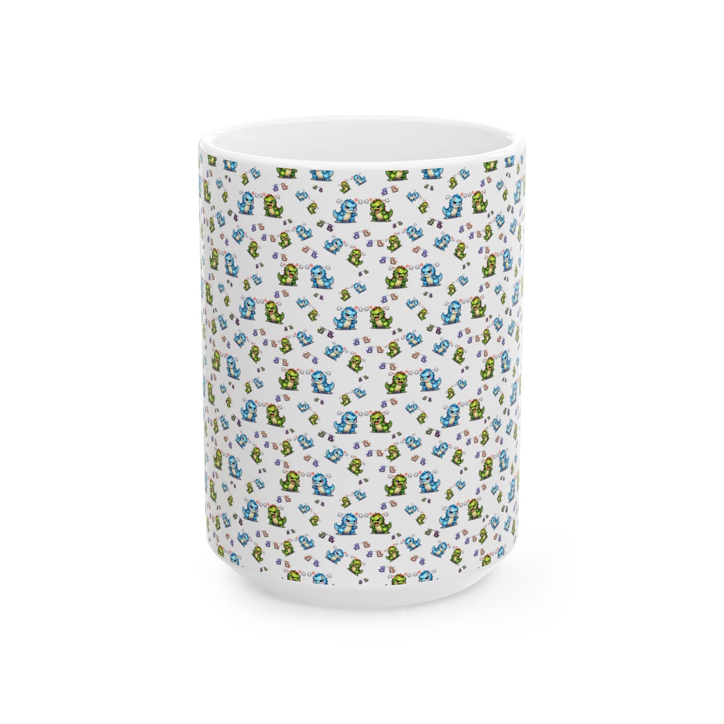 Dinosaur print Ceramic Mug, (11oz, 15oz)