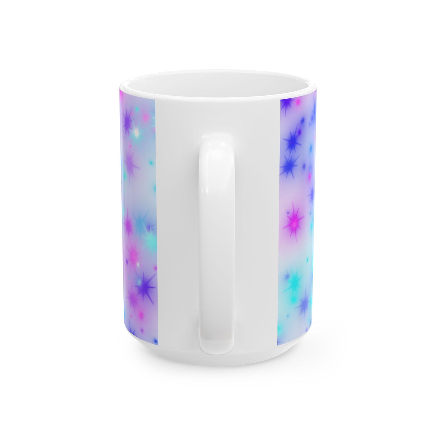 Pink Fueled by THC Mug – Cannabis Leaf Graphic Coffee Cup (11oz & 15oz)
