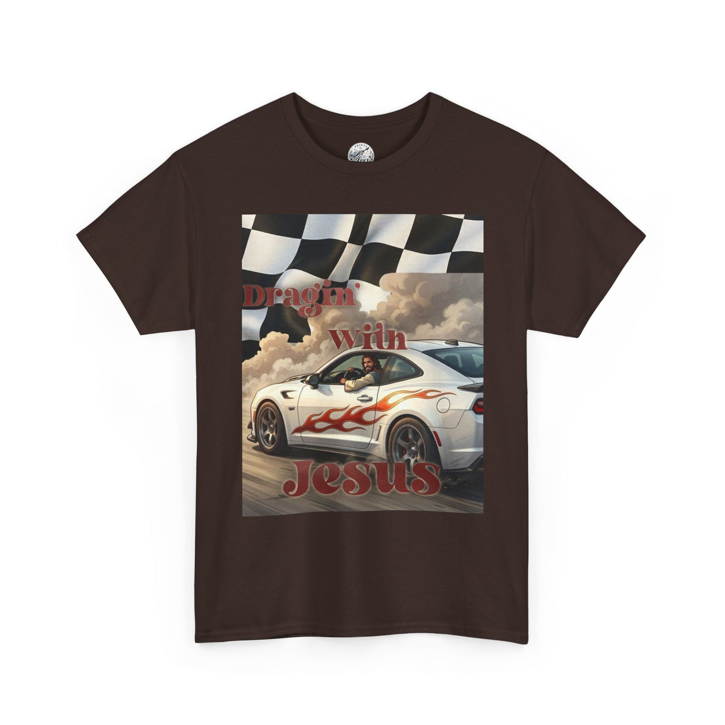 Racing With Jesus T-Shirt — Faith & Speed Graphic Tee