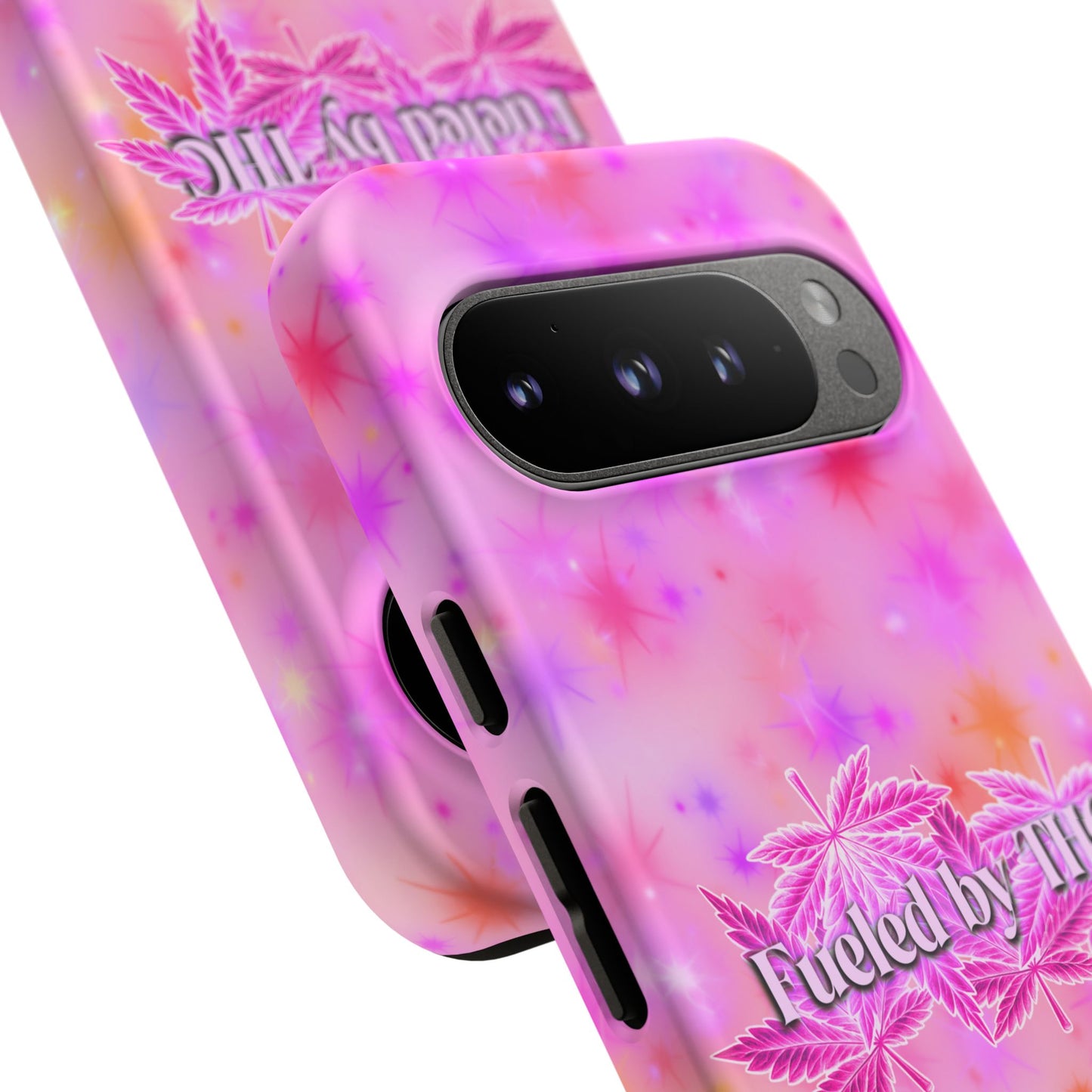 Tough Case — "Fueled by THC" Pink Tie-Dye Phone Cover