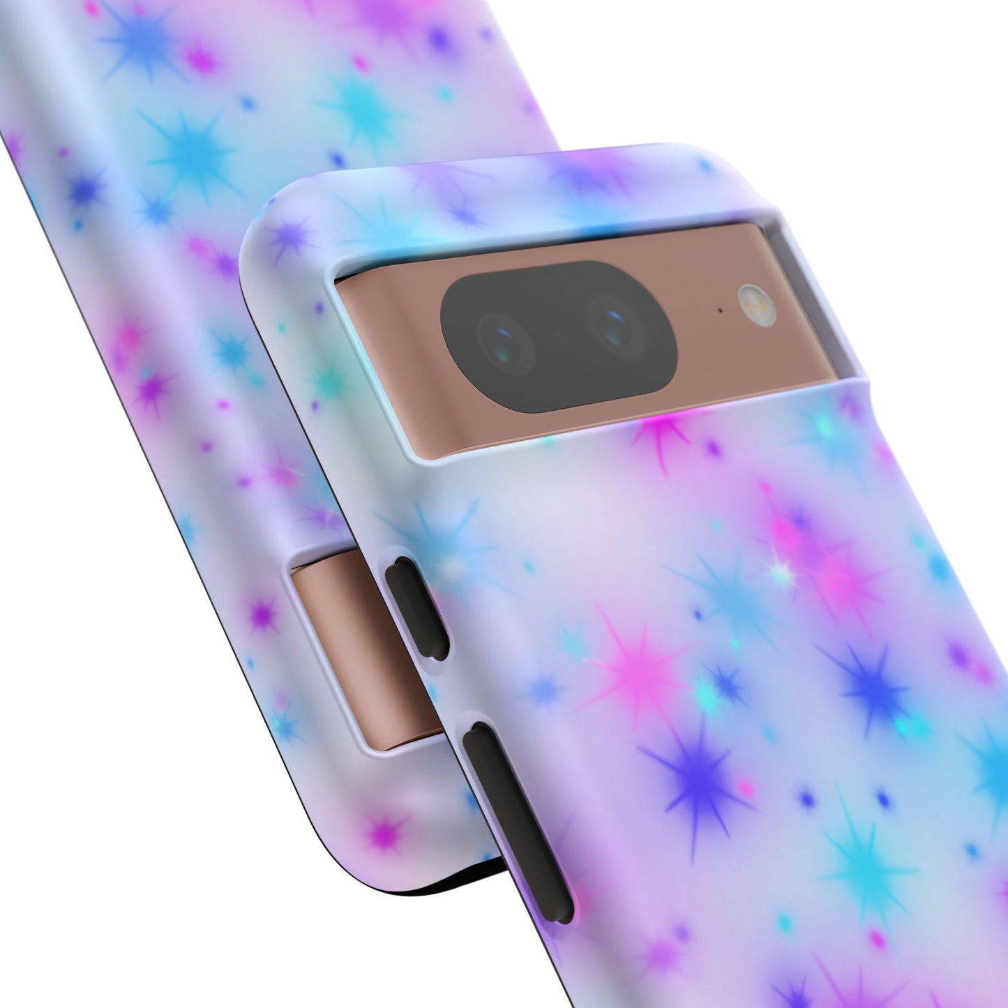 Galaxy Sparkle Tough Phone Case - Pastel Starburst Protective Cover
