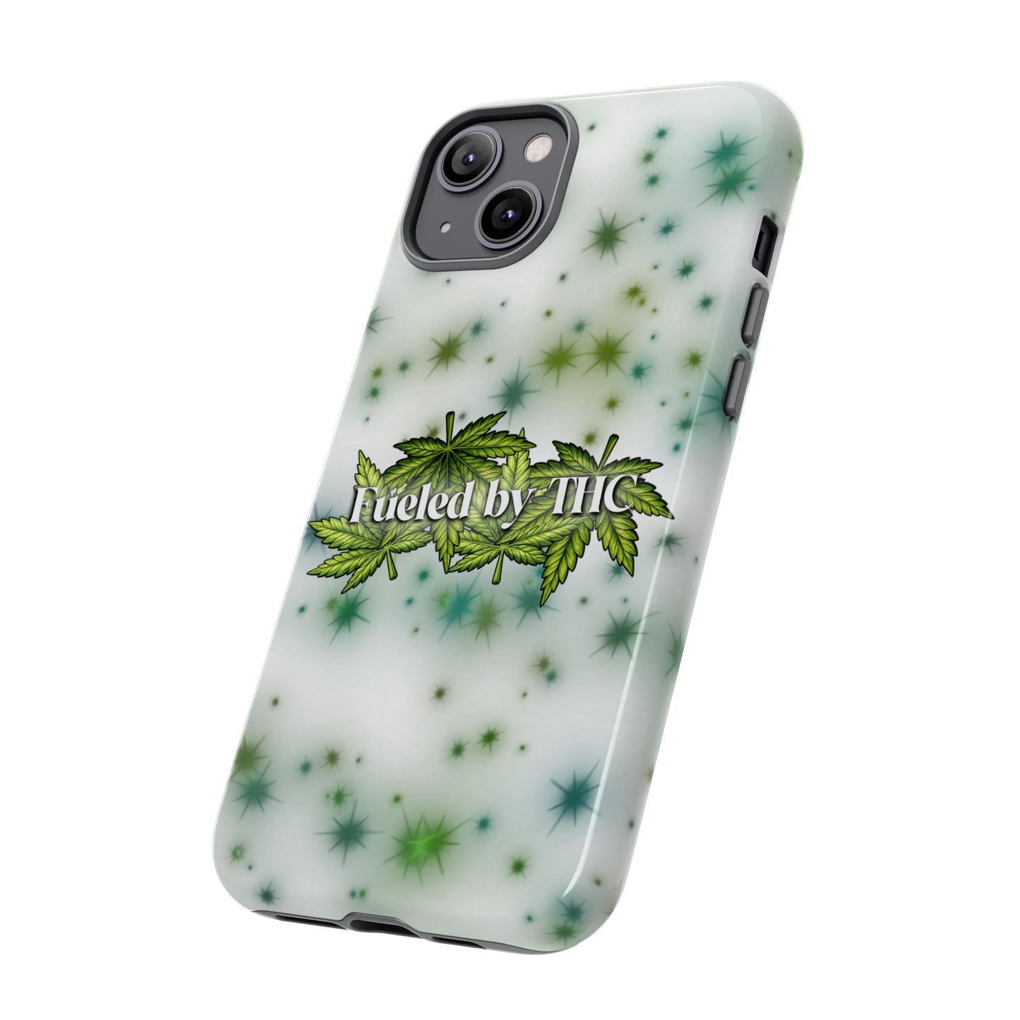 Phone Case — “Fueled by THC” Green Leaf Design