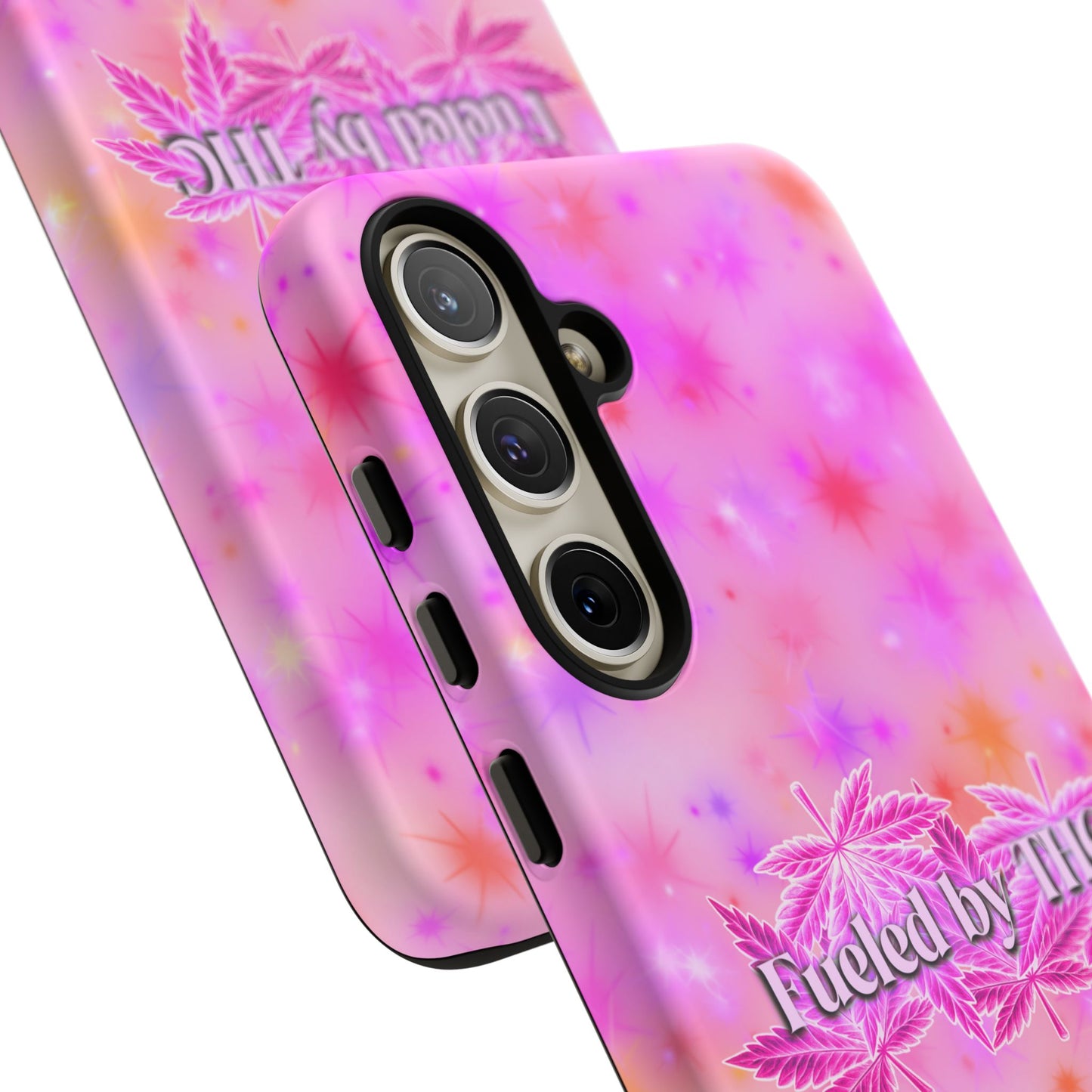 Tough Case — "Fueled by THC" Pink Tie-Dye Phone Cover