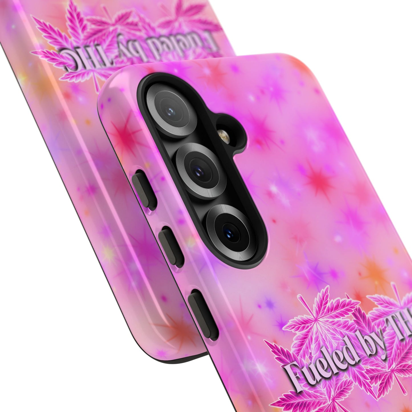 Tough Case — "Fueled by THC" Pink Tie-Dye Phone Cover