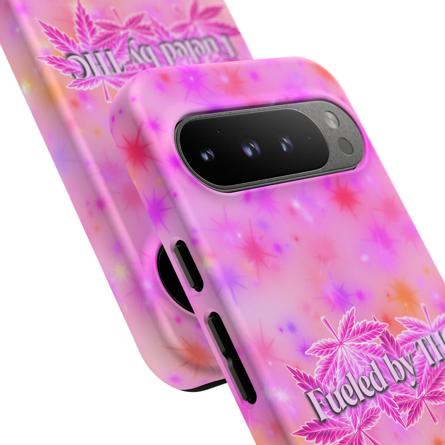 Tough Case — "Fueled by THC" Pink Tie-Dye Phone Cover