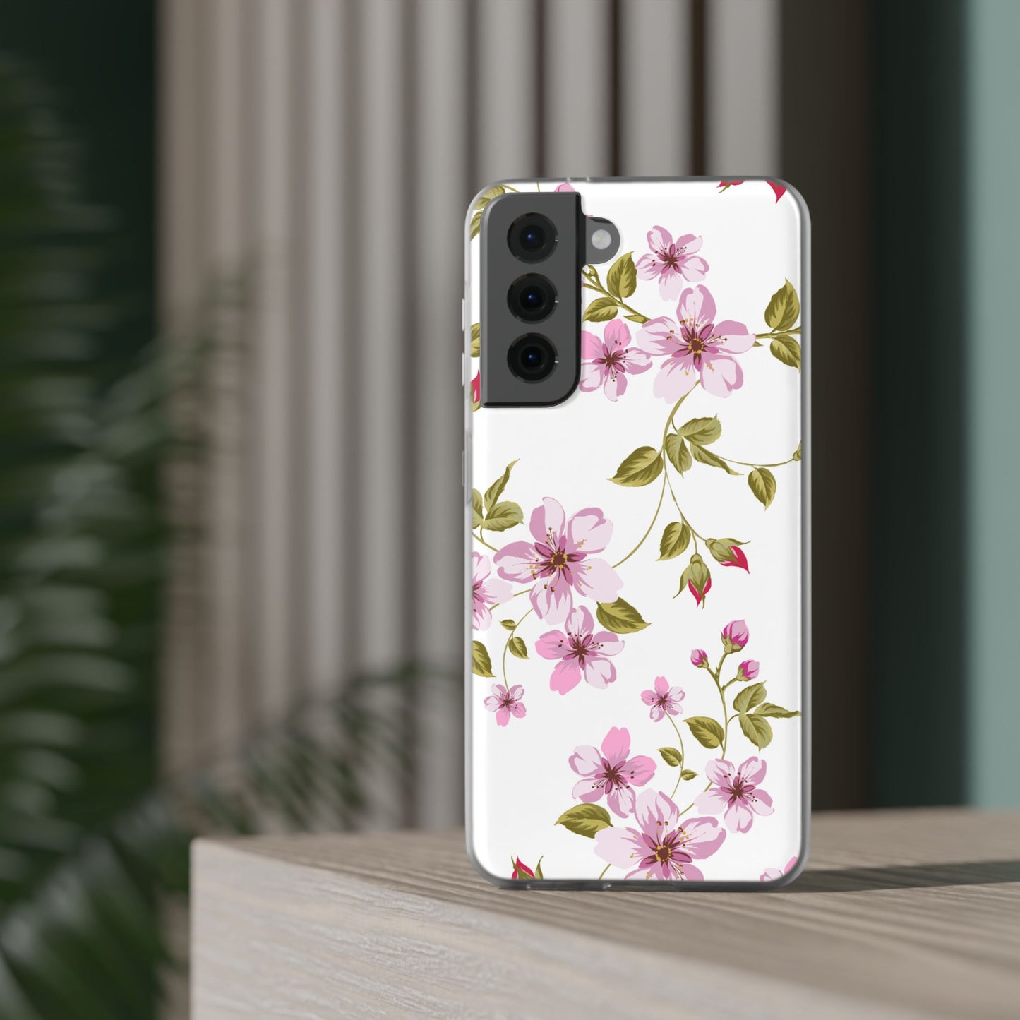 Floral Pink Blossom Phone Case — Slim Flexi Protective Case
