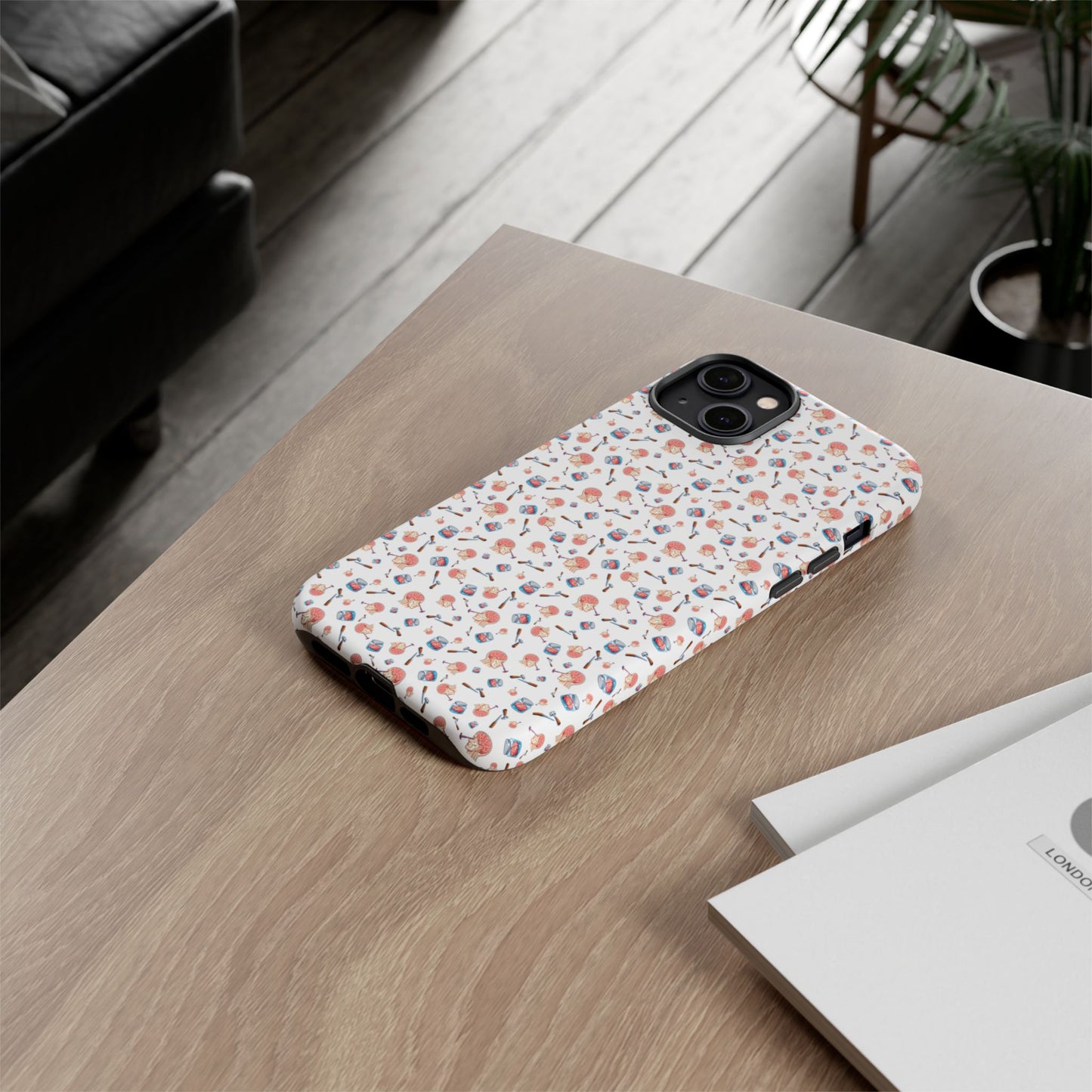 Lobotomy design Tough Phone Case – Durable Protective Cover with lobotomy Pattern