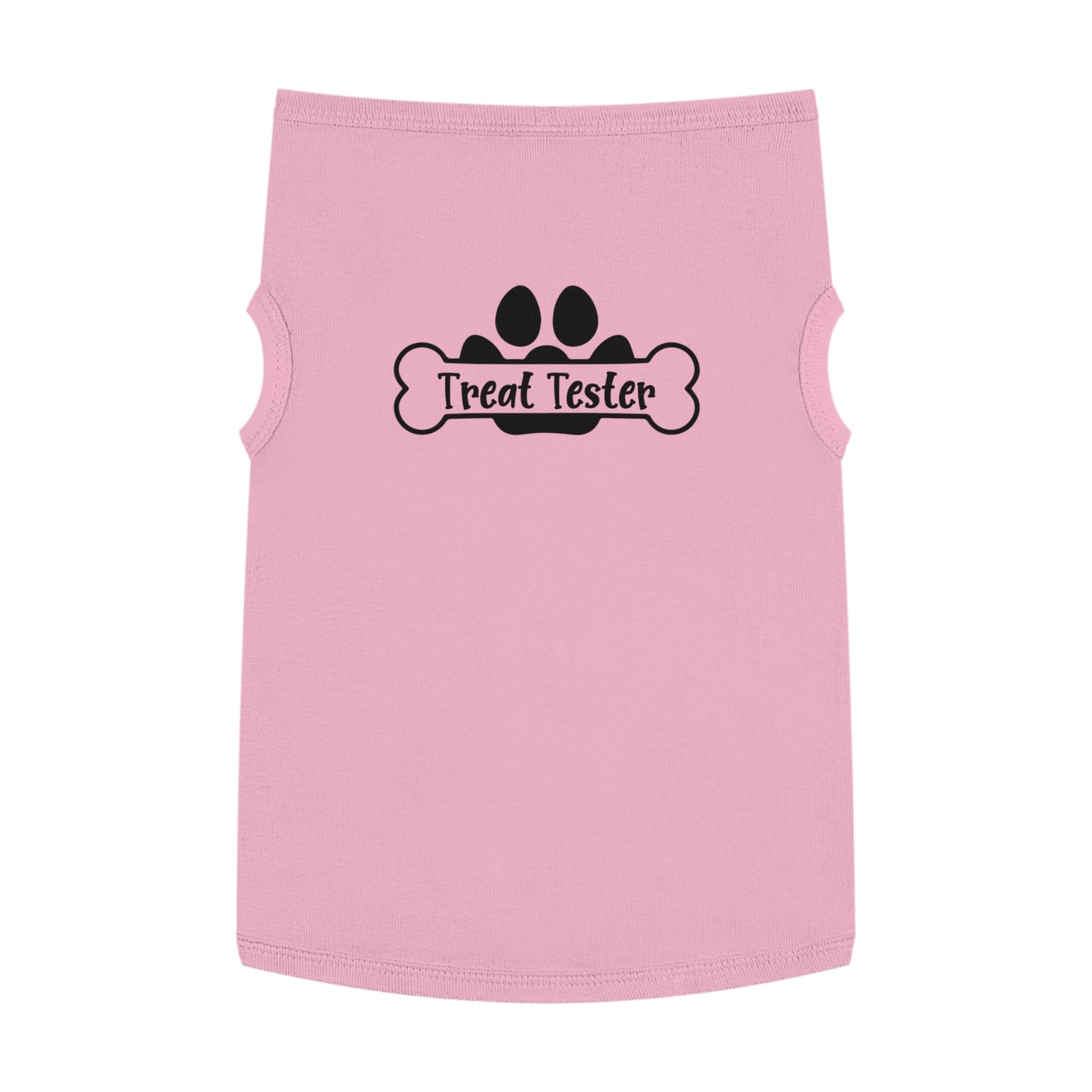 Pet Tank Top - "Treat Tester" Paw Print Bone Dog Shirt
