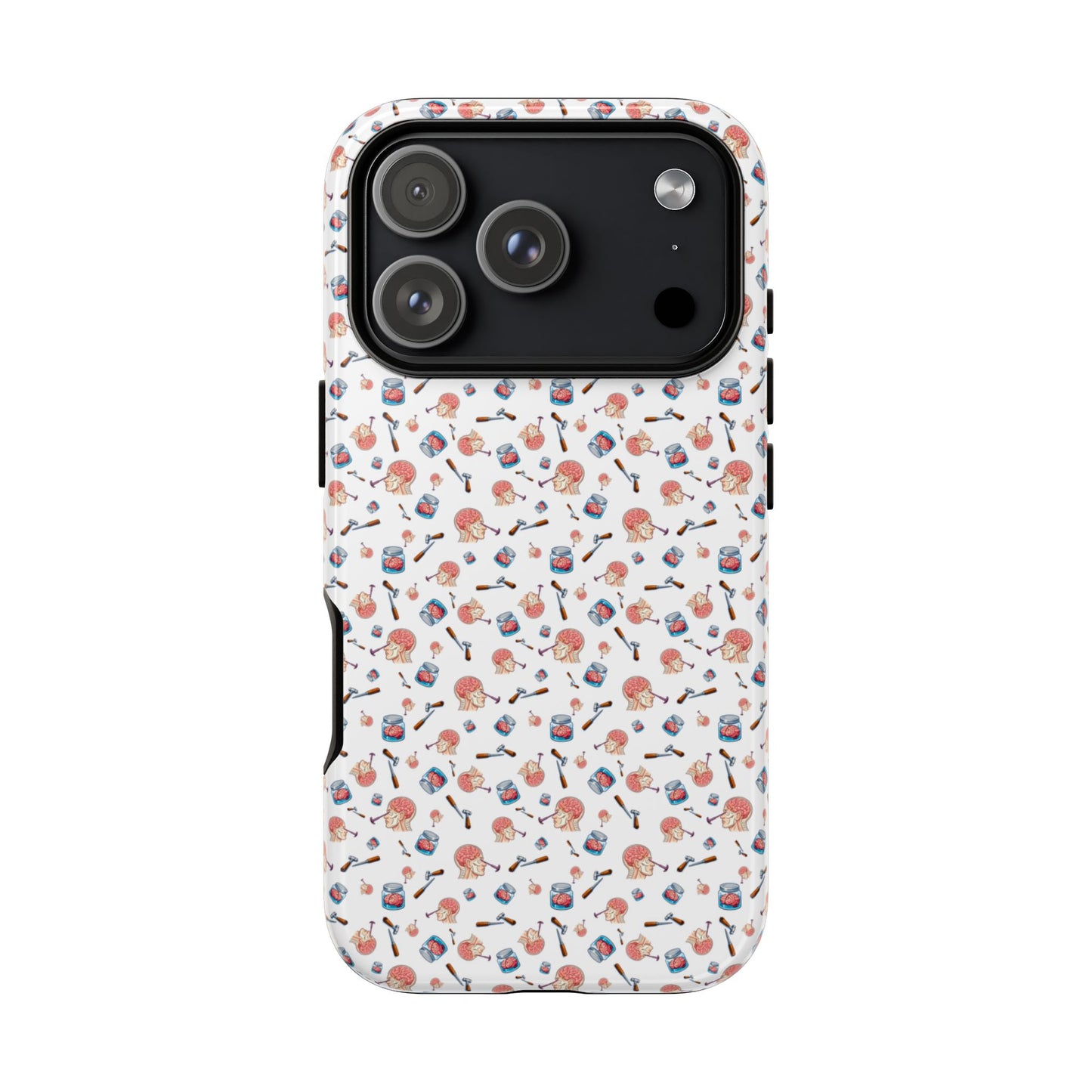 Lobotomy design Tough Phone Case – Durable Protective Cover with lobotomy Pattern