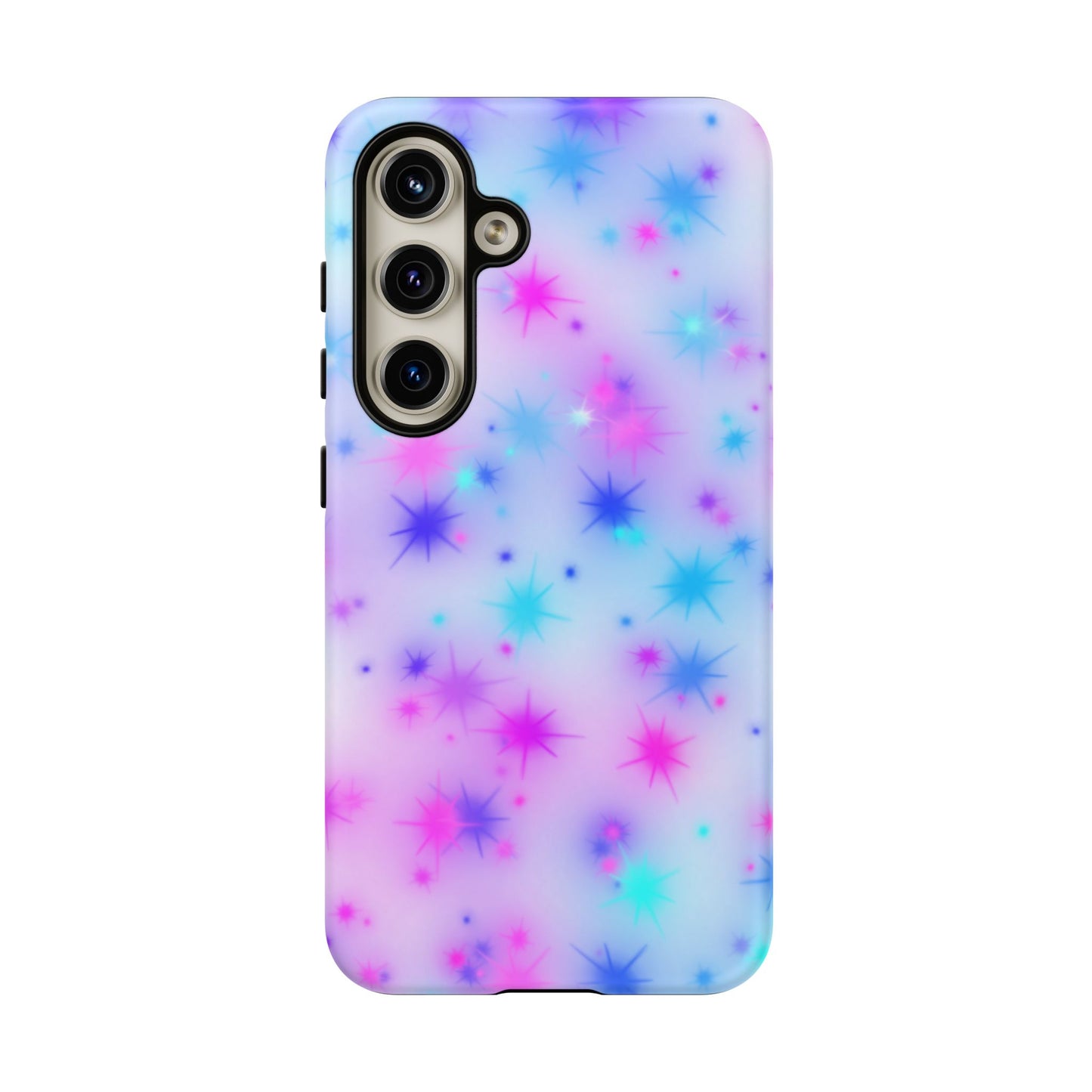 Galaxy Sparkle Tough Phone Case - Pastel Starburst Protective Cover
