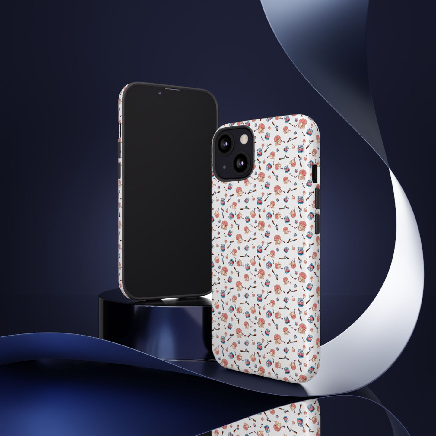 Lobotomy design Tough Phone Case – Durable Protective Cover with lobotomy Pattern