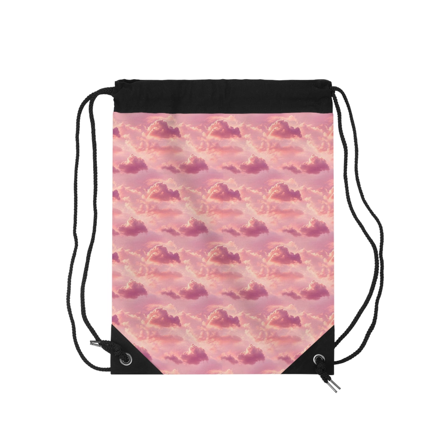 Pink Cloud Drawstring Bag — "Print it Your Way" Customizable Gym & Travel Sack