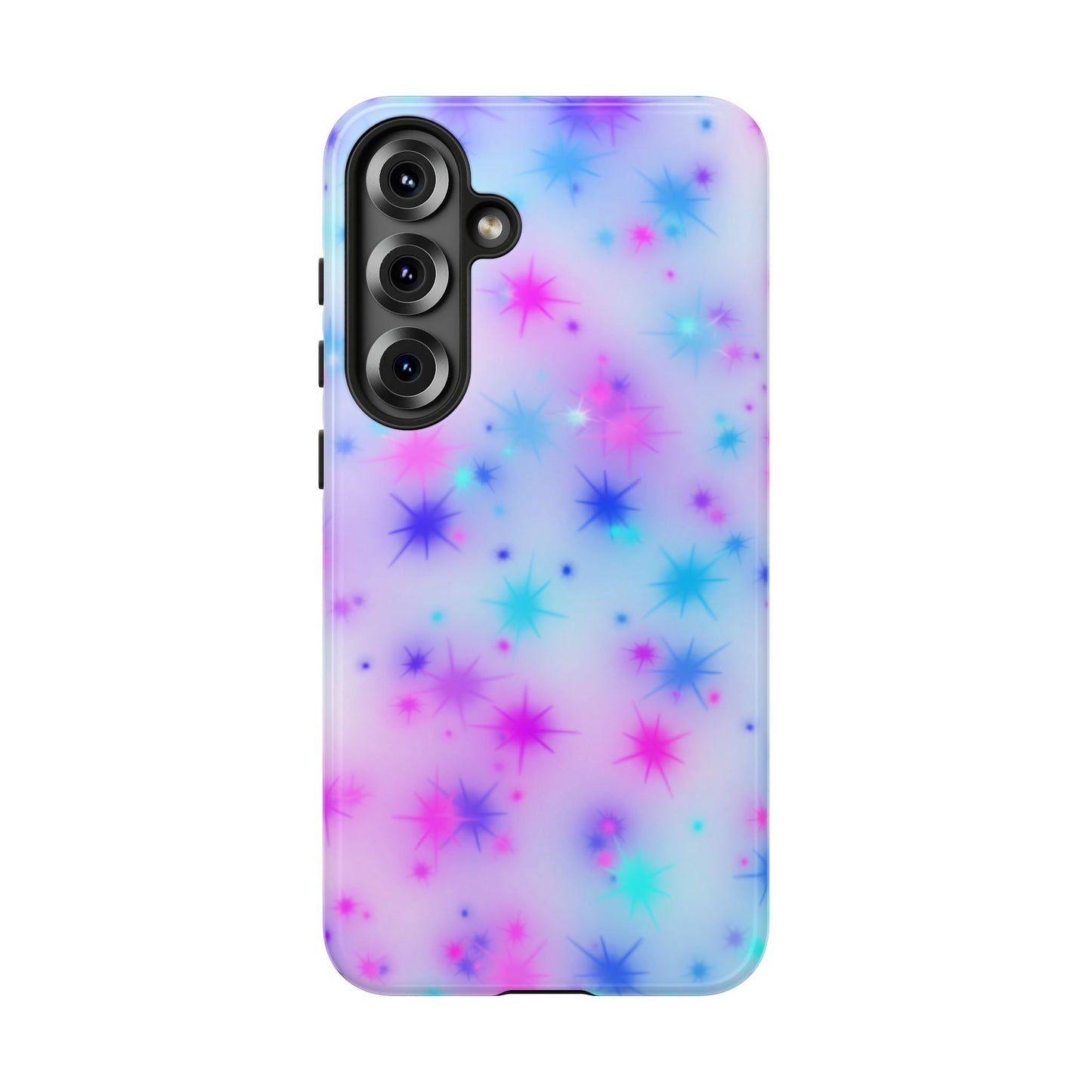 Galaxy Sparkle Tough Phone Case - Pastel Starburst Protective Cover