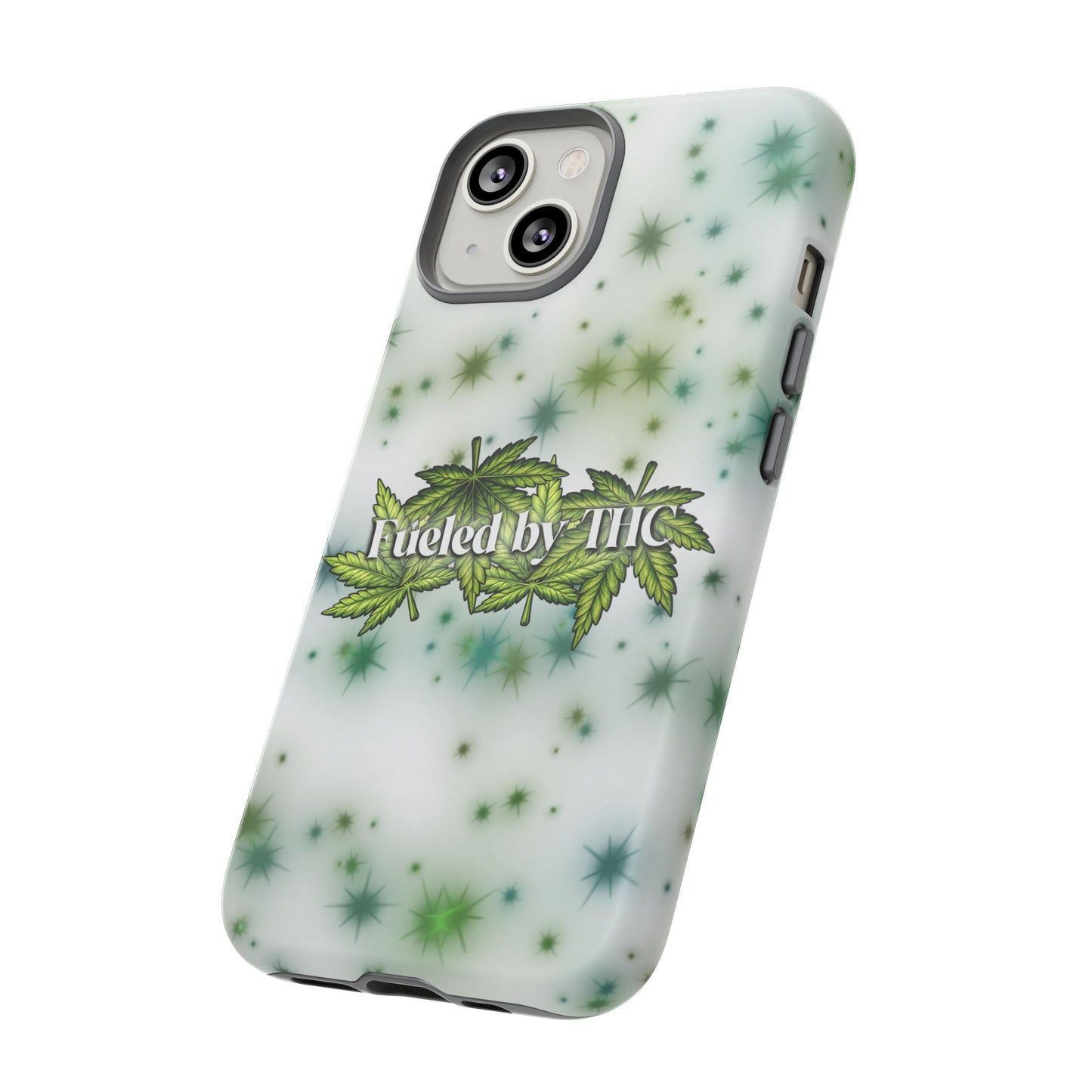 Phone Case — “Fueled by THC” Green Leaf Design