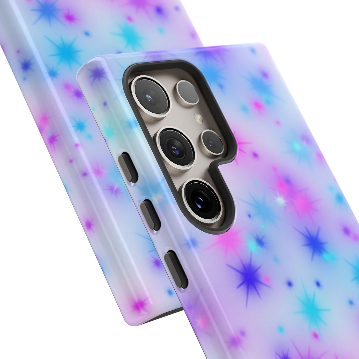 Galaxy Sparkle Tough Phone Case - Pastel Starburst Protective Cover