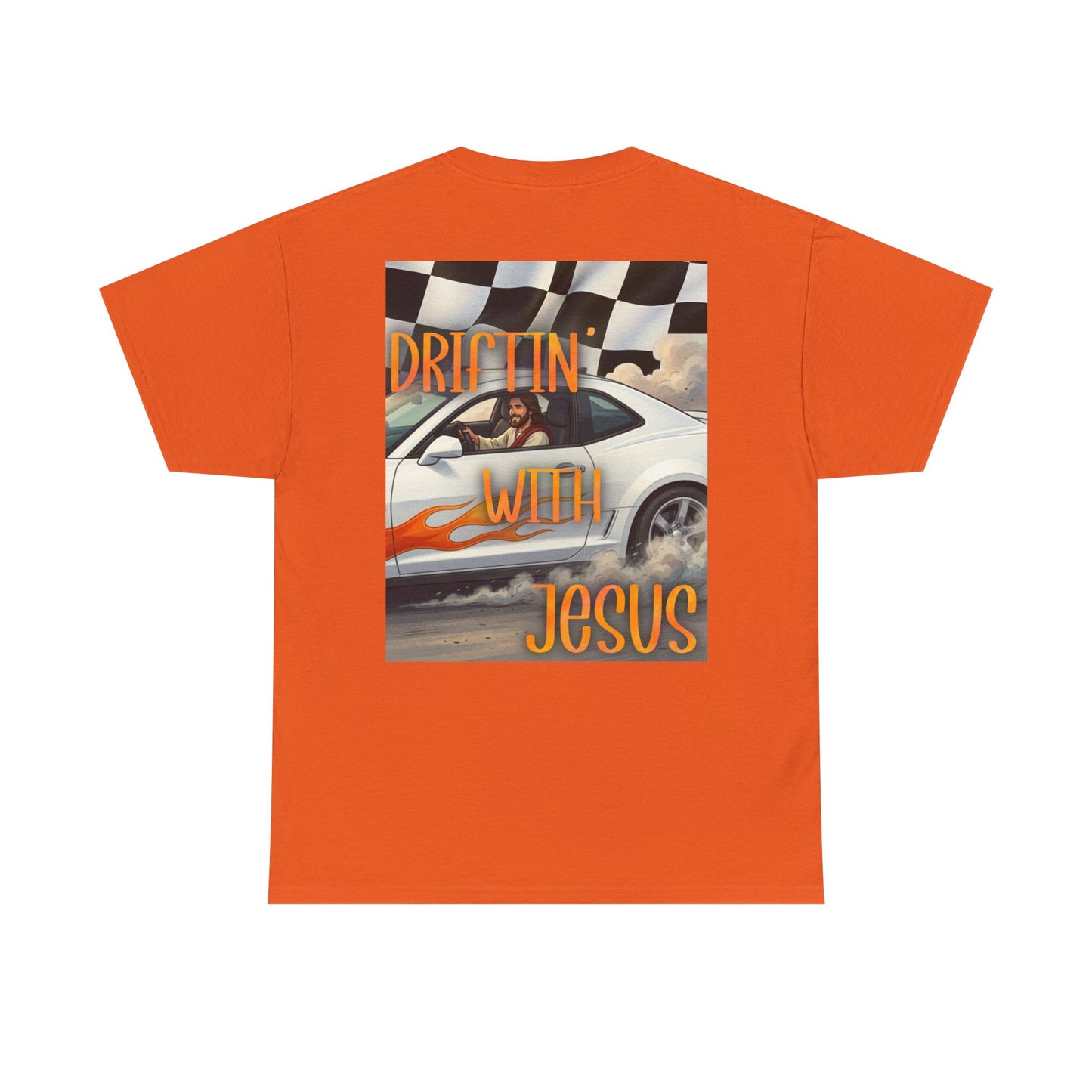 Driftin' With Jesus T-Shirt — Vintage Car Faith Graphic Tee
