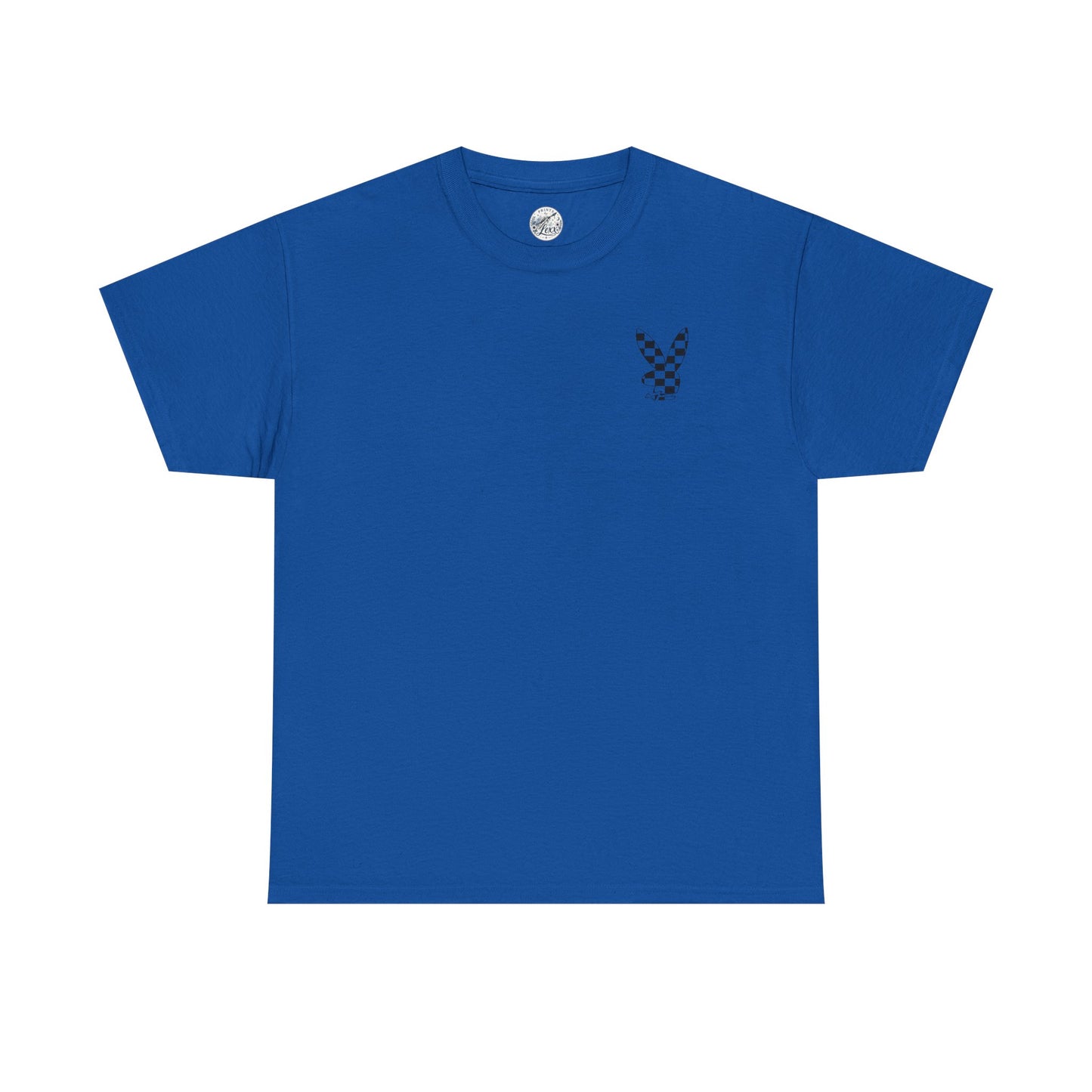 Checkerboard Bunny Tee — Retro Skate-Inspired Graphic T-Shirt