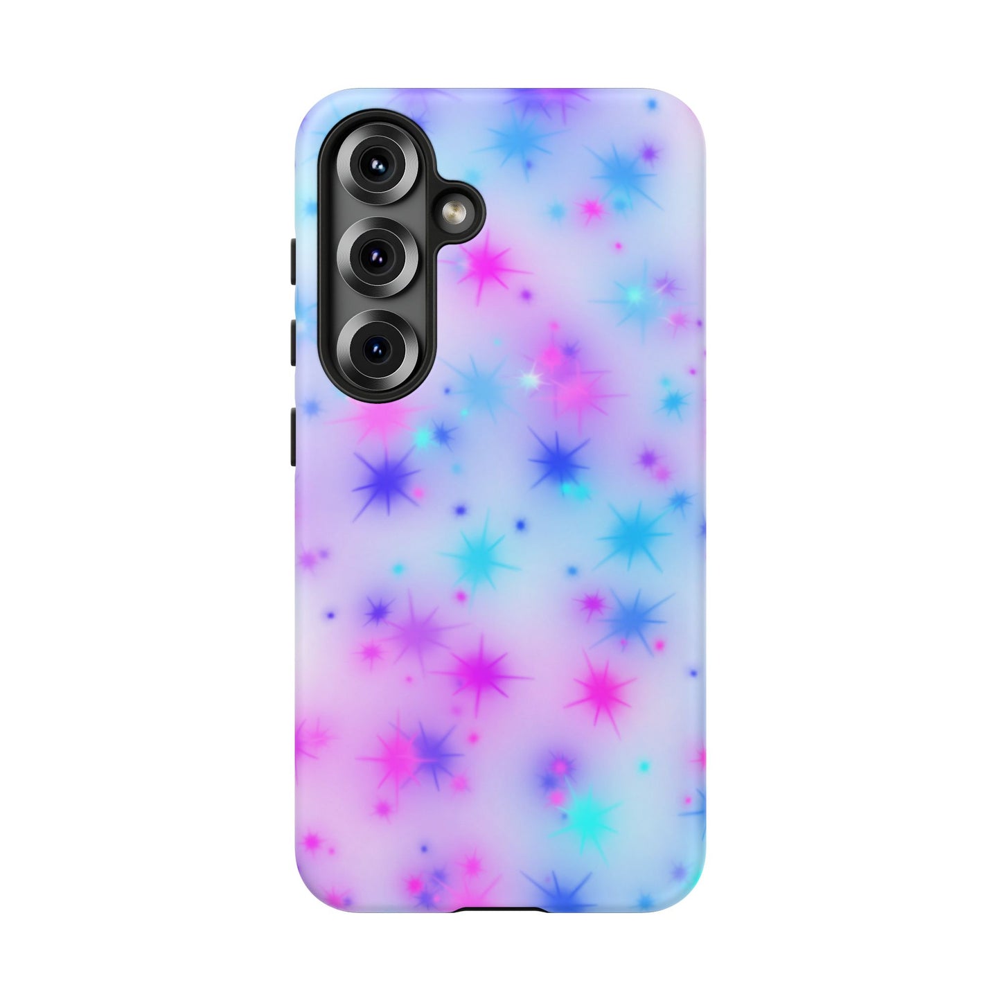 Galaxy Sparkle Tough Phone Case - Pastel Starburst Protective Cover
