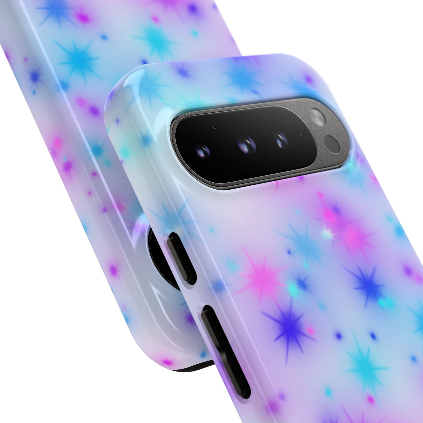 Galaxy Sparkle Tough Phone Case - Pastel Starburst Protective Cover