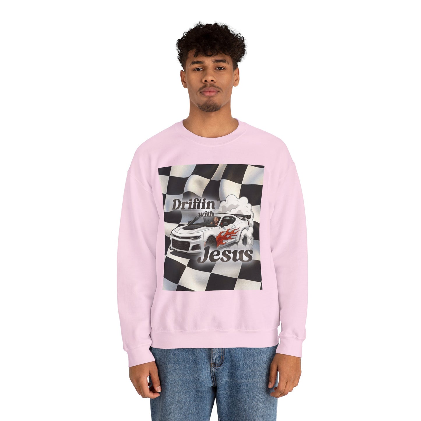 Drifting with Jesus Unisex Heavy Blend™ Crewneck Sweatshirt