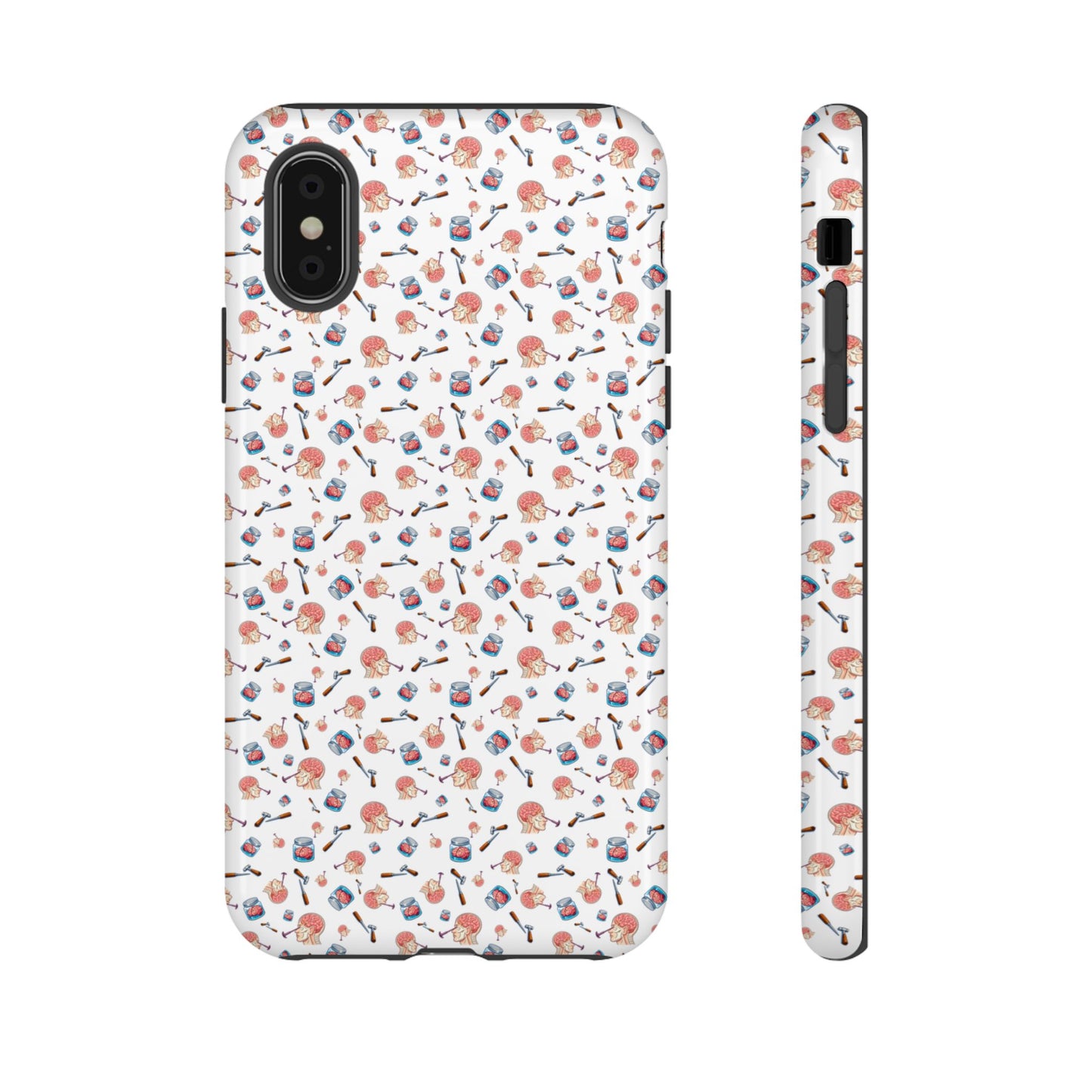Lobotomy design Tough Phone Case – Durable Protective Cover with lobotomy Pattern
