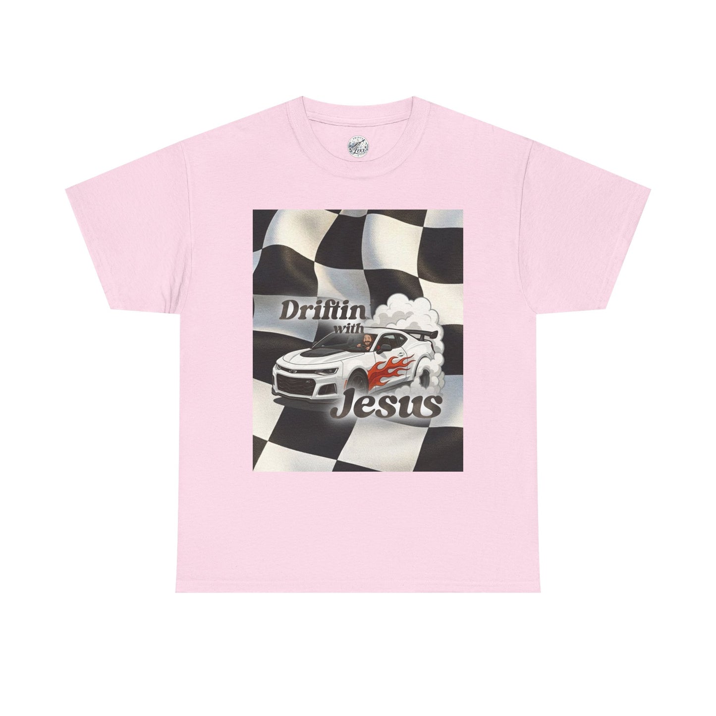 Driftin' with Jesus Tee — Christian Racing Graphic T-Shirt