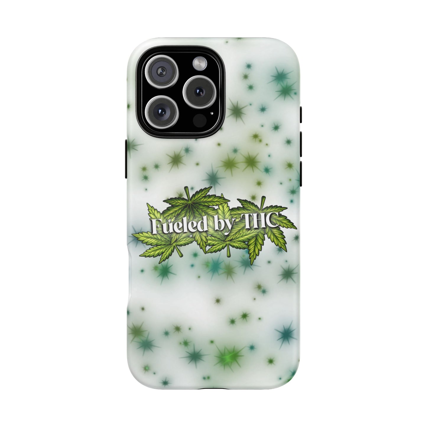 Phone Case — “Fueled by THC” Green Leaf Design