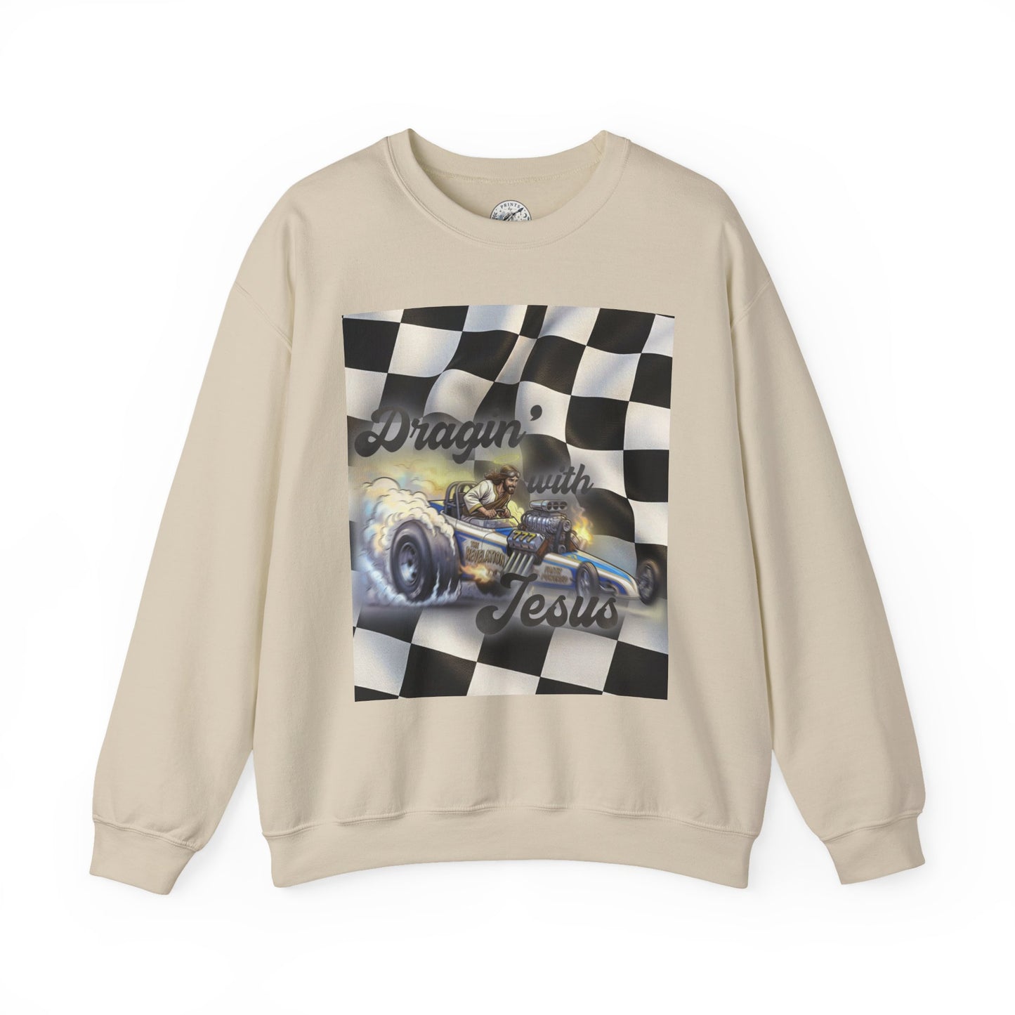 Dragon with Jesus Unisex Heavy Blend™ Crewneck Sweatshirt