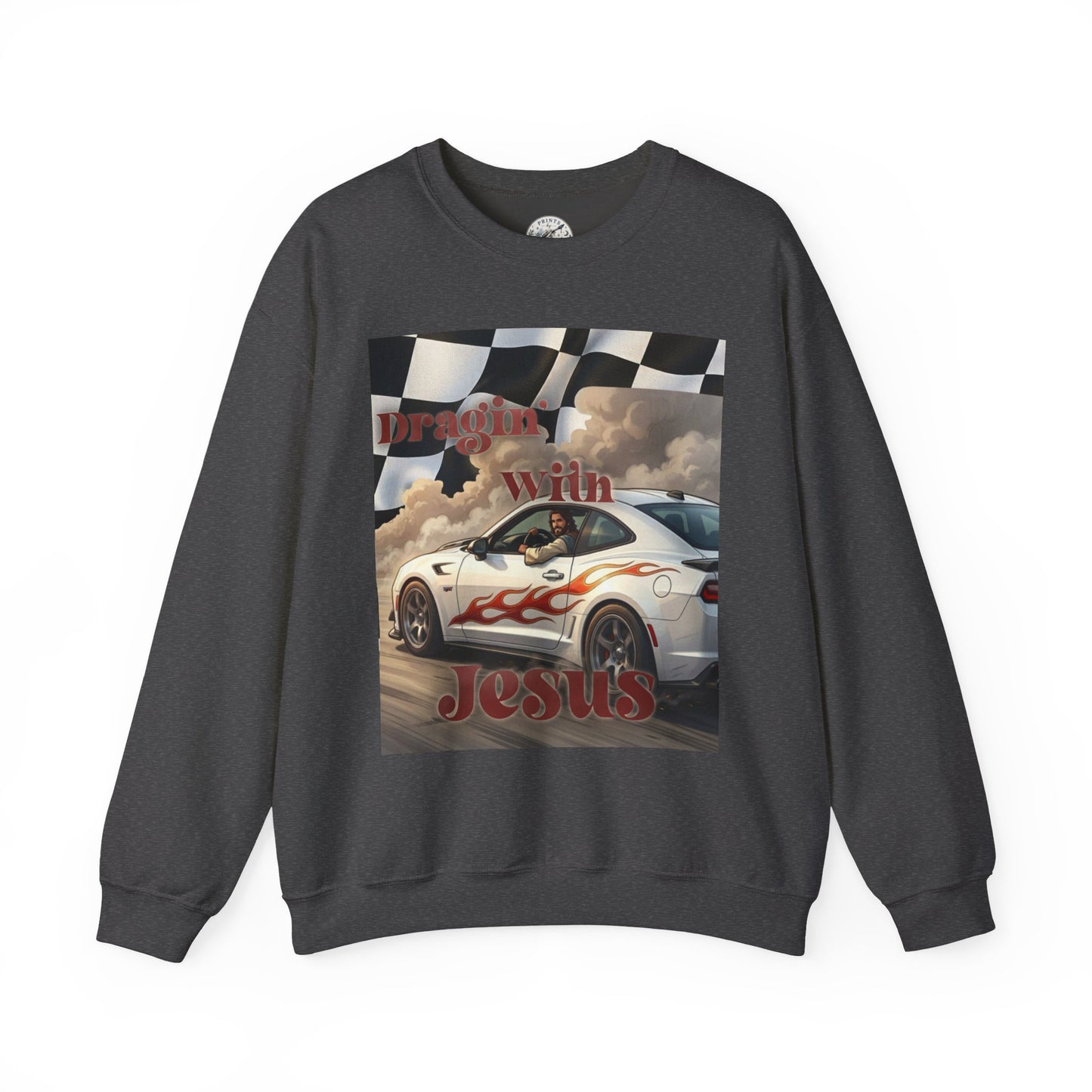 Dragin with Jesus Unisex Heavy Blend™ Crewneck Sweatshirt