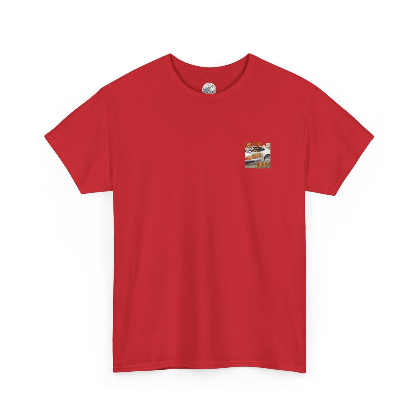 Driftin' With Jesus T-Shirt — Vintage Car Faith Graphic Tee