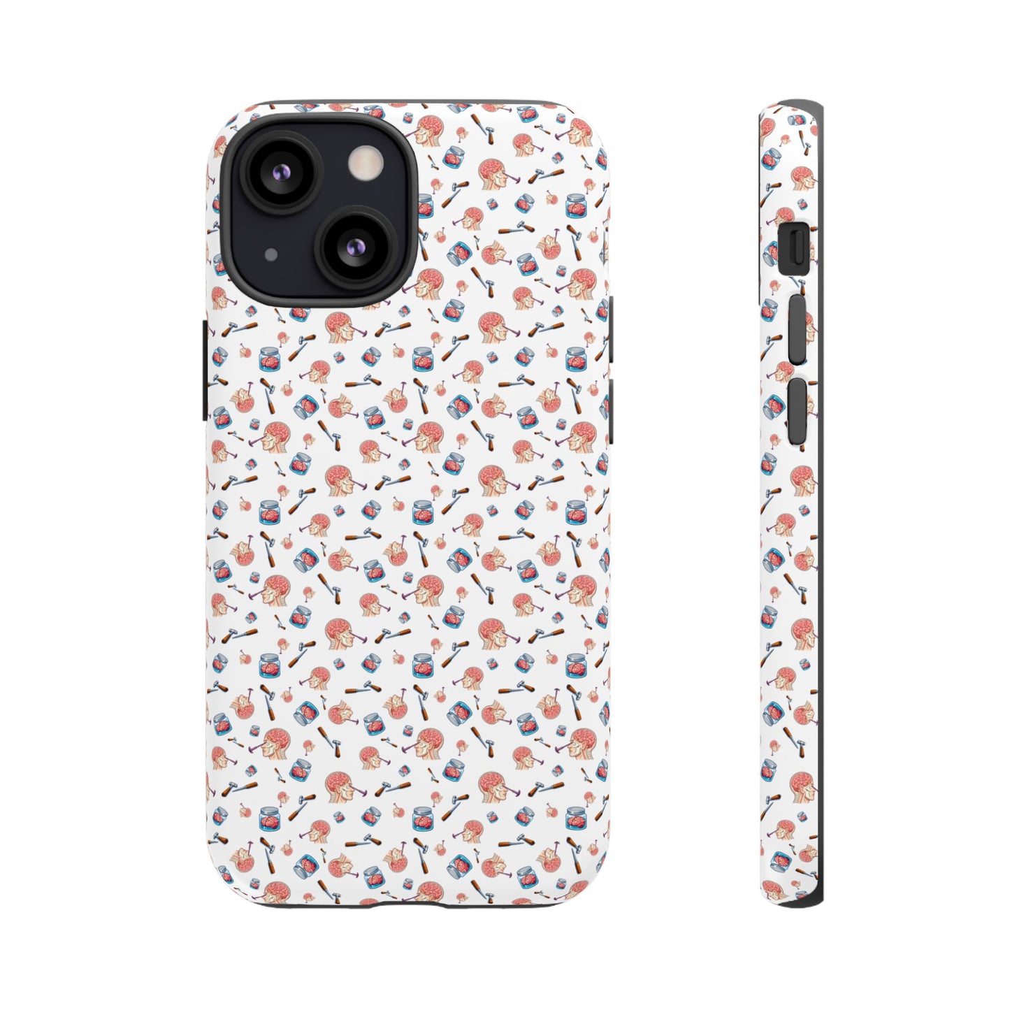 Lobotomy design Tough Phone Case – Durable Protective Cover with lobotomy Pattern