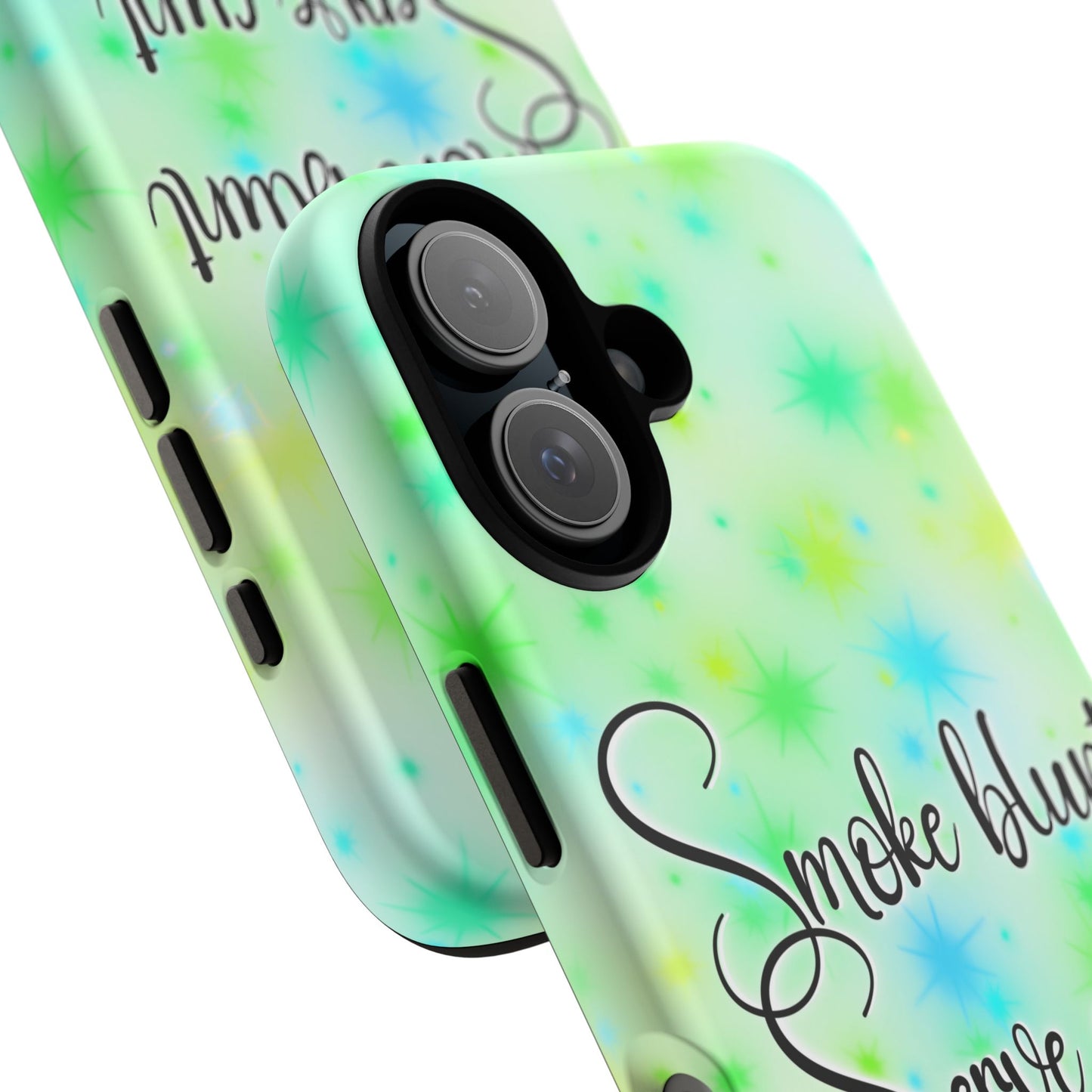 Phone Case — "Smoke blunt, Serve cunt" Green Starburst Tough Case