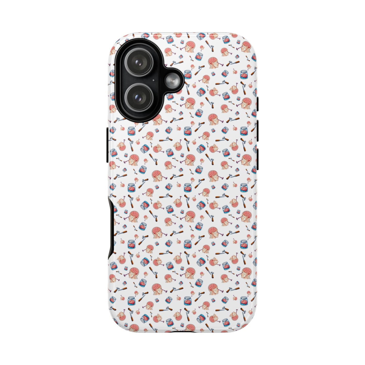Lobotomy design Tough Phone Case – Durable Protective Cover with lobotomy Pattern