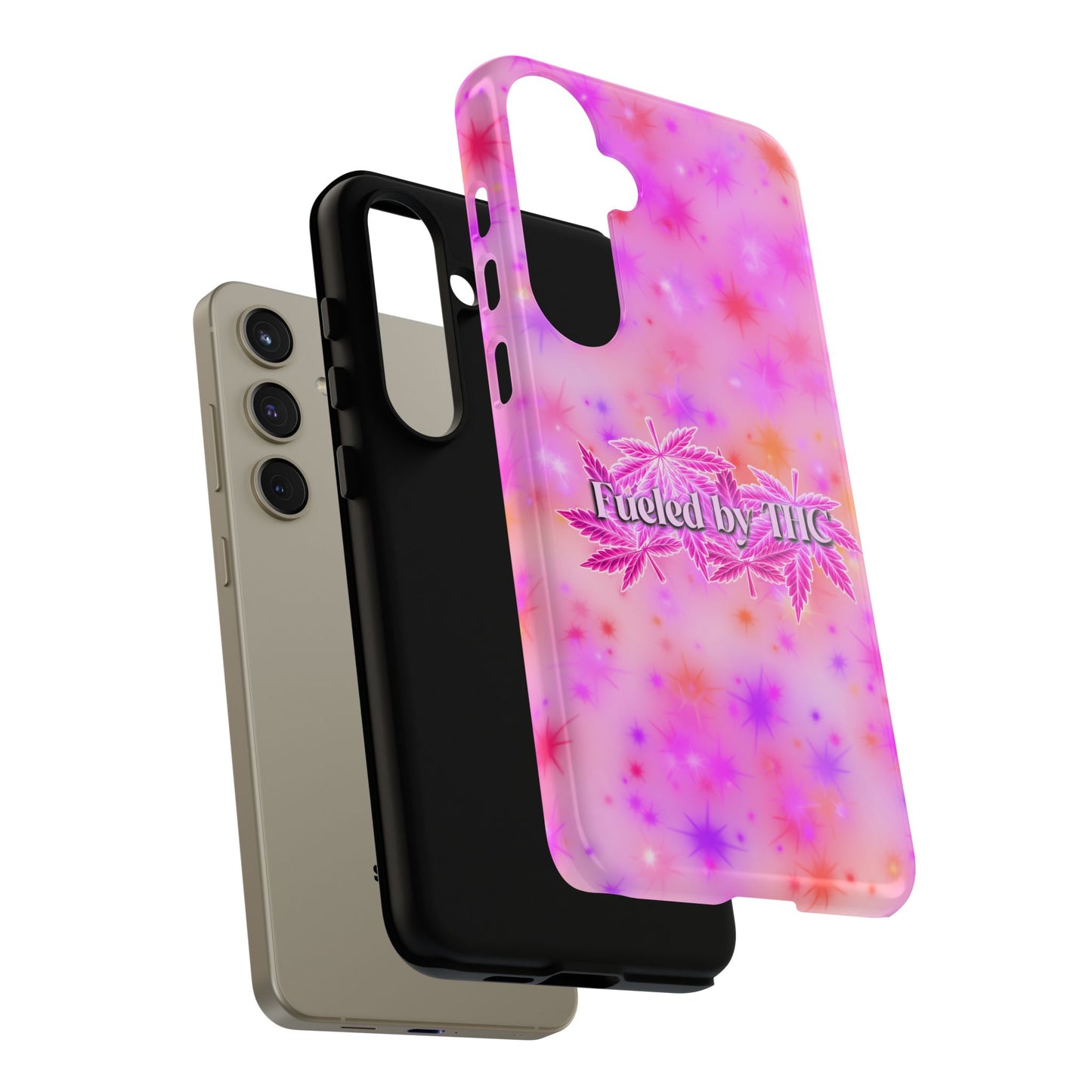 Tough Case — "Fueled by THC" Pink Tie-Dye Phone Cover