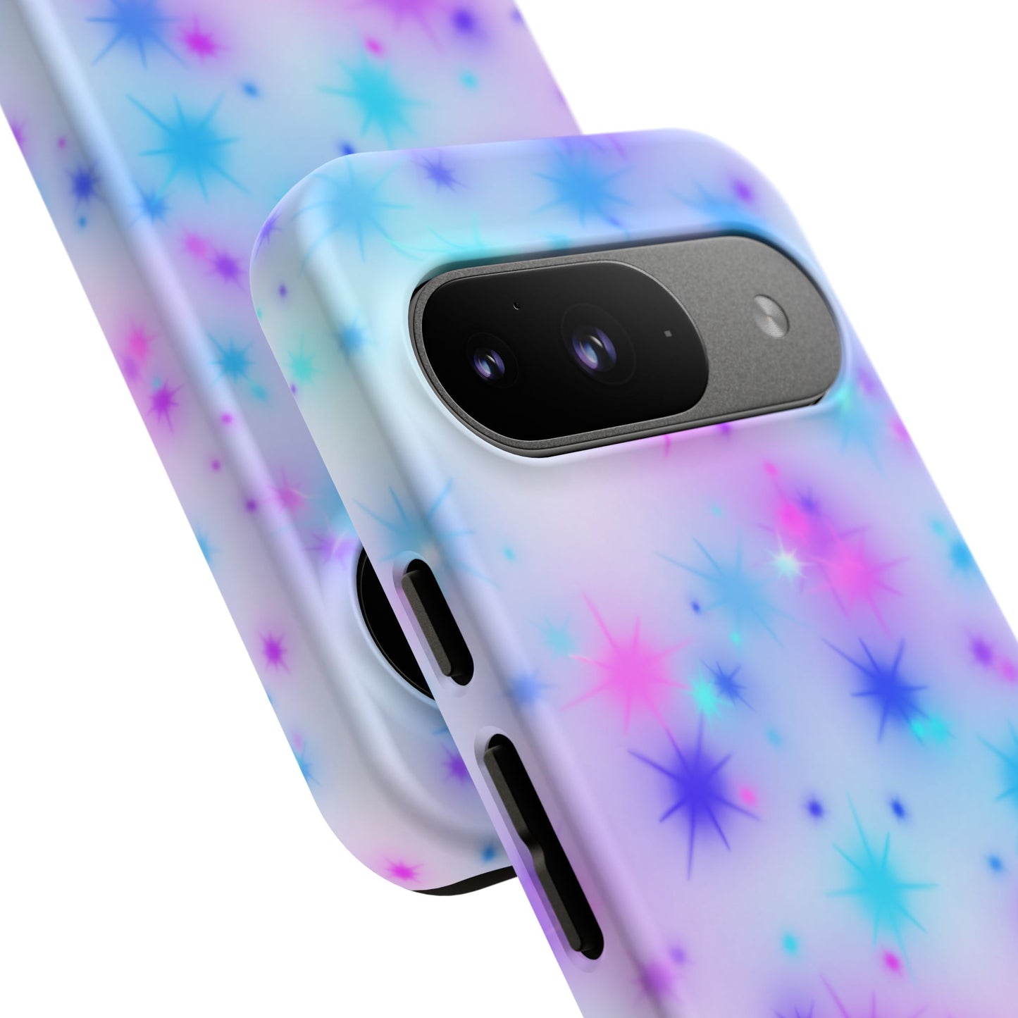 Galaxy Sparkle Tough Phone Case - Pastel Starburst Protective Cover