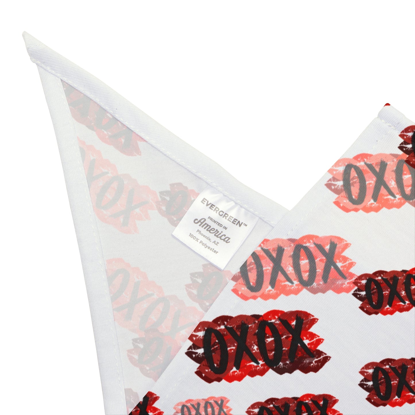 Pet Bandana — Red & Pink "XOXO" Valentine Dog Bandana