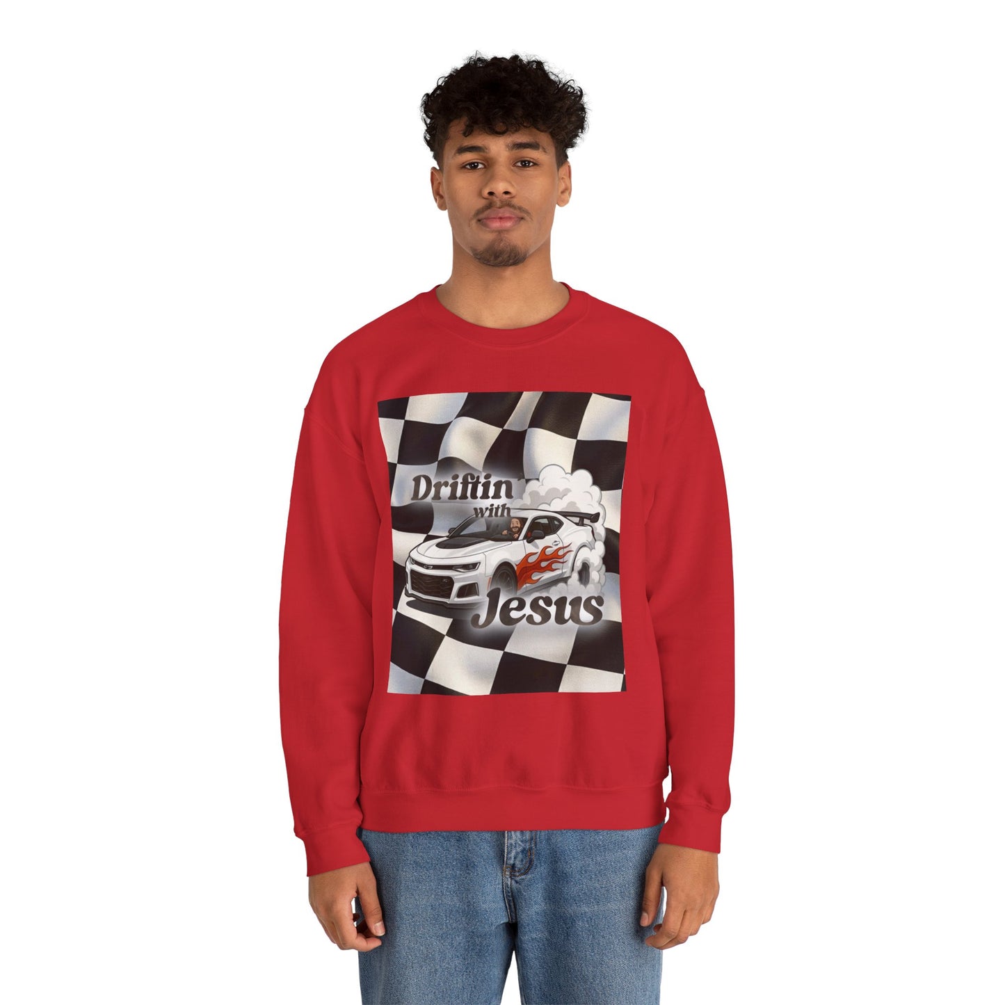 Drifting with Jesus Unisex Heavy Blend™ Crewneck Sweatshirt