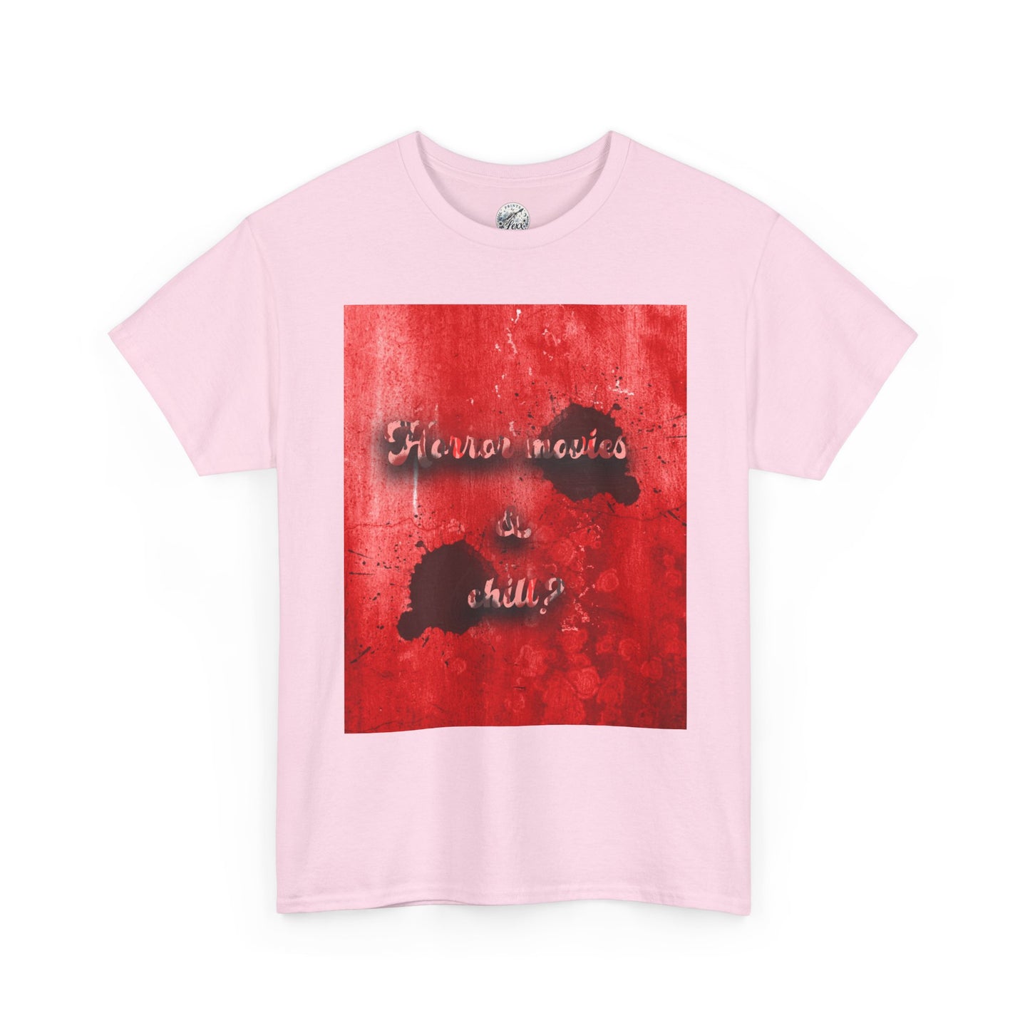 Graphic Tee – 'Horror movies & chill’ Ink Splash Design