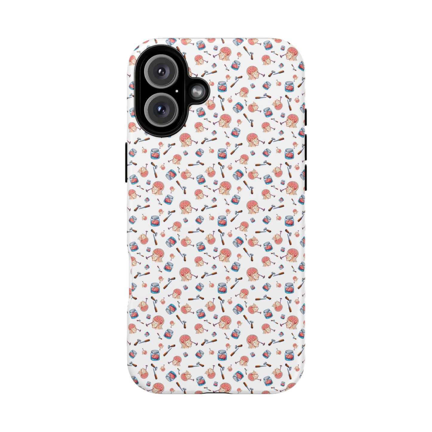 Lobotomy design Tough Phone Case – Durable Protective Cover with lobotomy Pattern