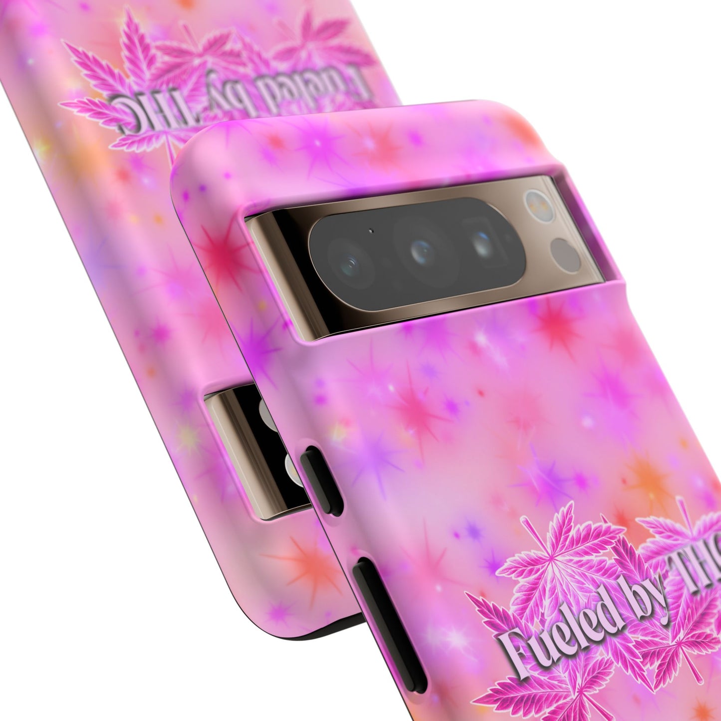 Tough Case — "Fueled by THC" Pink Tie-Dye Phone Cover