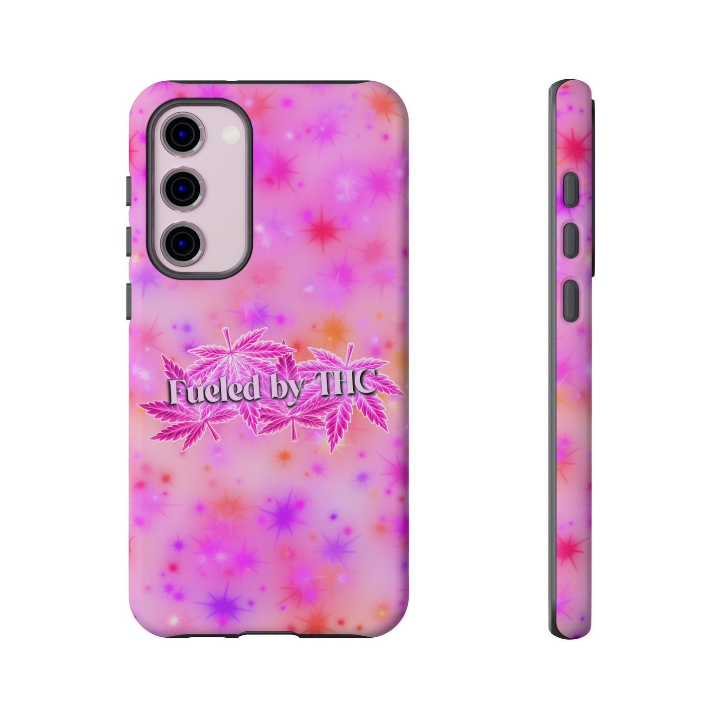 Tough Case — "Fueled by THC" Pink Tie-Dye Phone Cover
