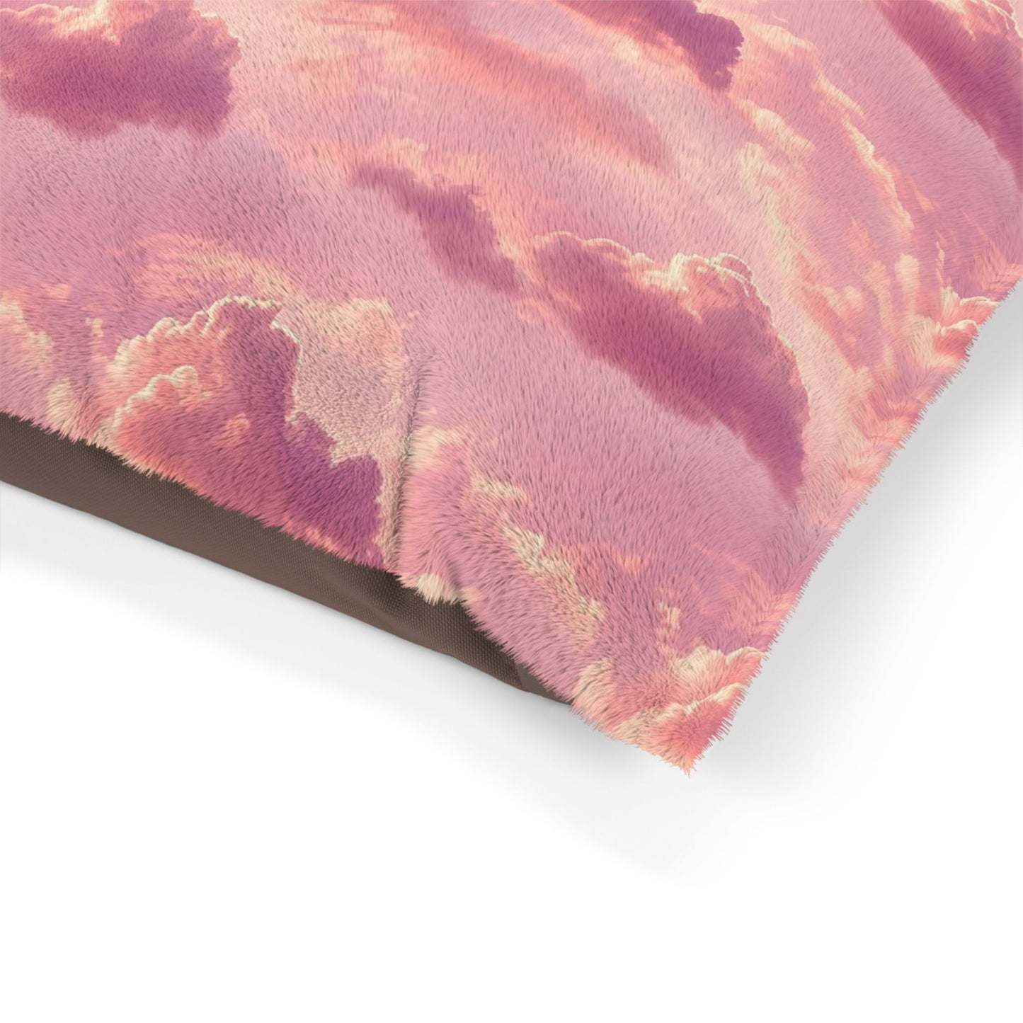Dreamy Pink Cloud Pet Bed — Soft Plush Dog & Cat Cushion