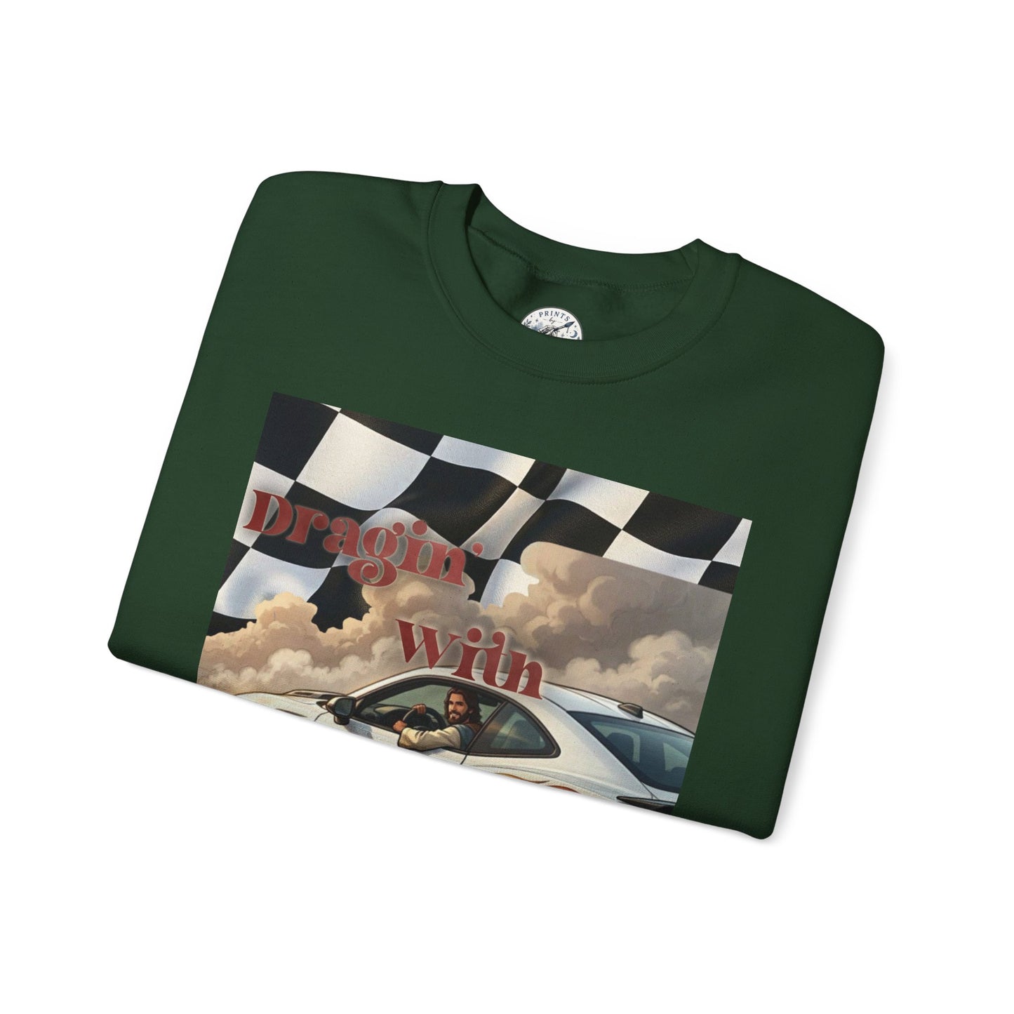 Dragin with Jesus Unisex Heavy Blend™ Crewneck Sweatshirt