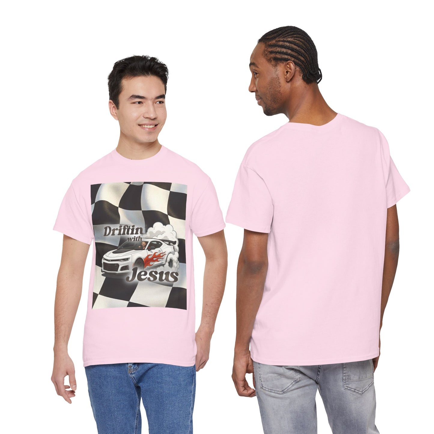 Driftin' with Jesus Tee — Christian Racing Graphic T-Shirt