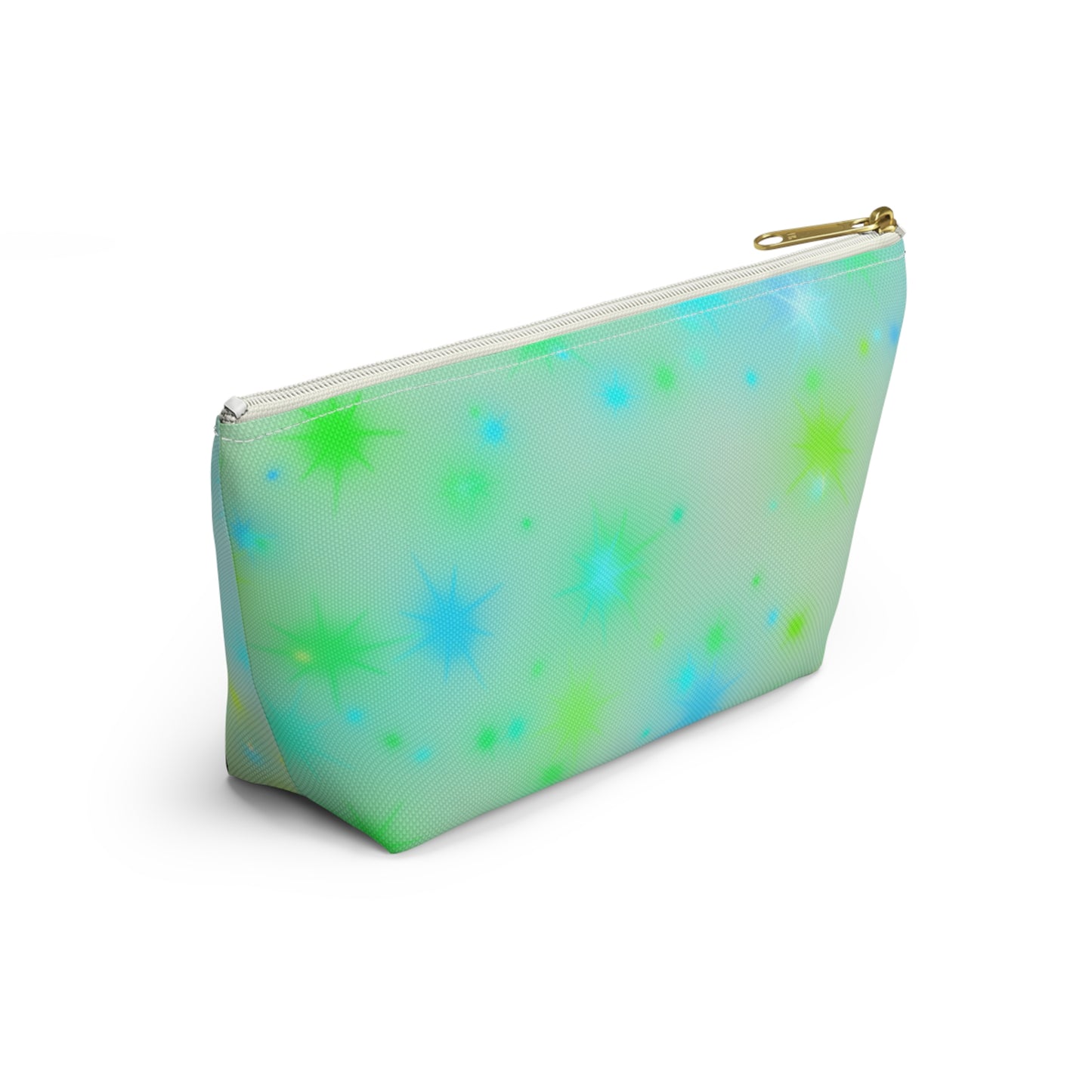 Starburst Accessory Pouch — Mint Green Cosmetic Bag